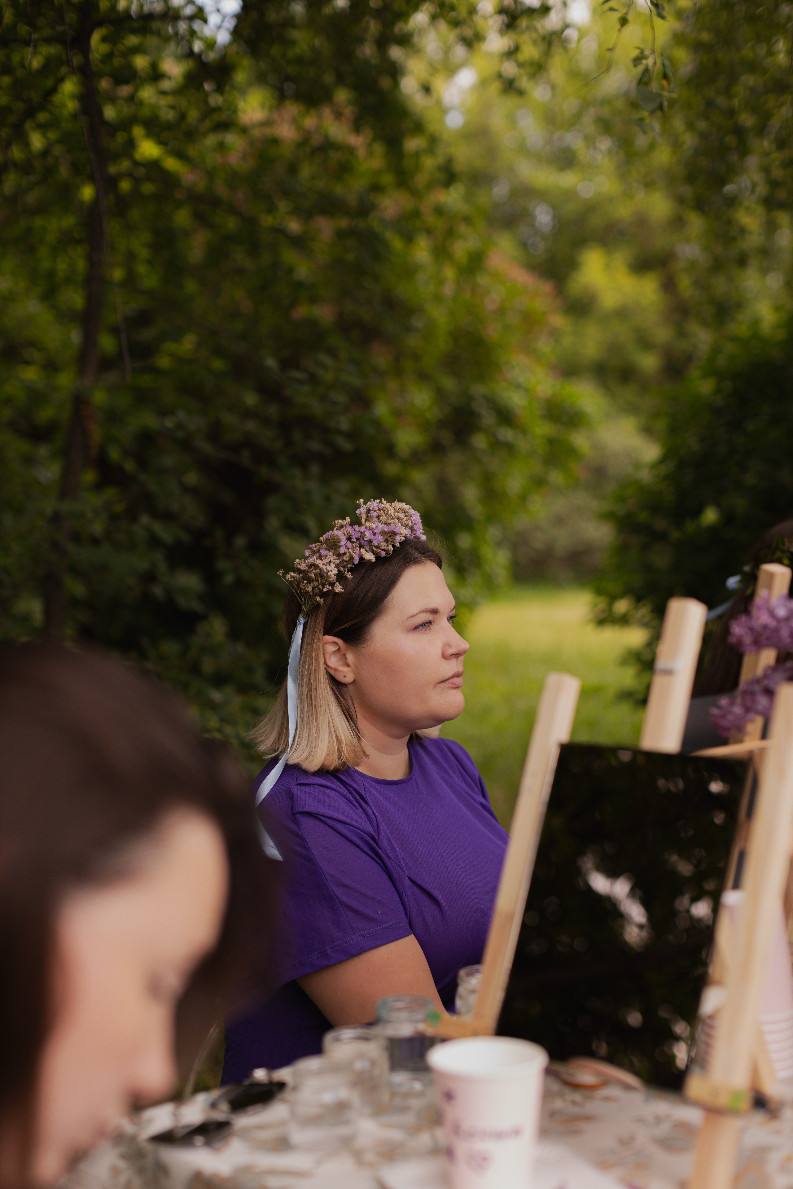 Мк Сирень на зеркале (девичник в парке). Анастасия Ракчеева Художник