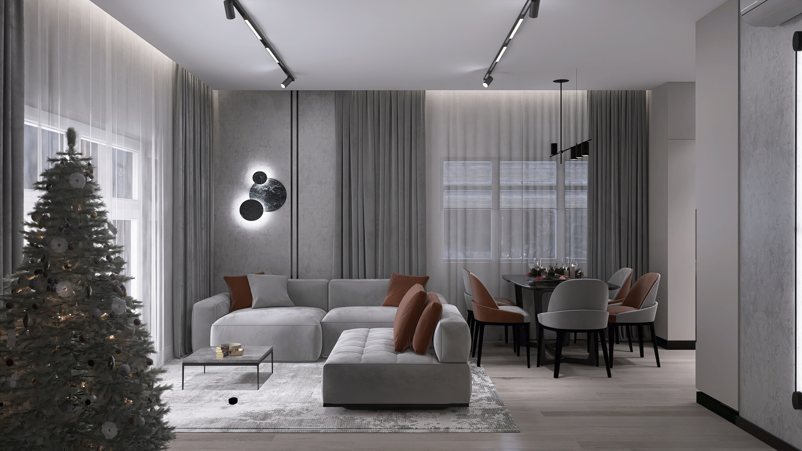 КП Гармония. Площадь 107 кв. м. Дизайнер интерьера в Новосибирске_Елена Сергеева