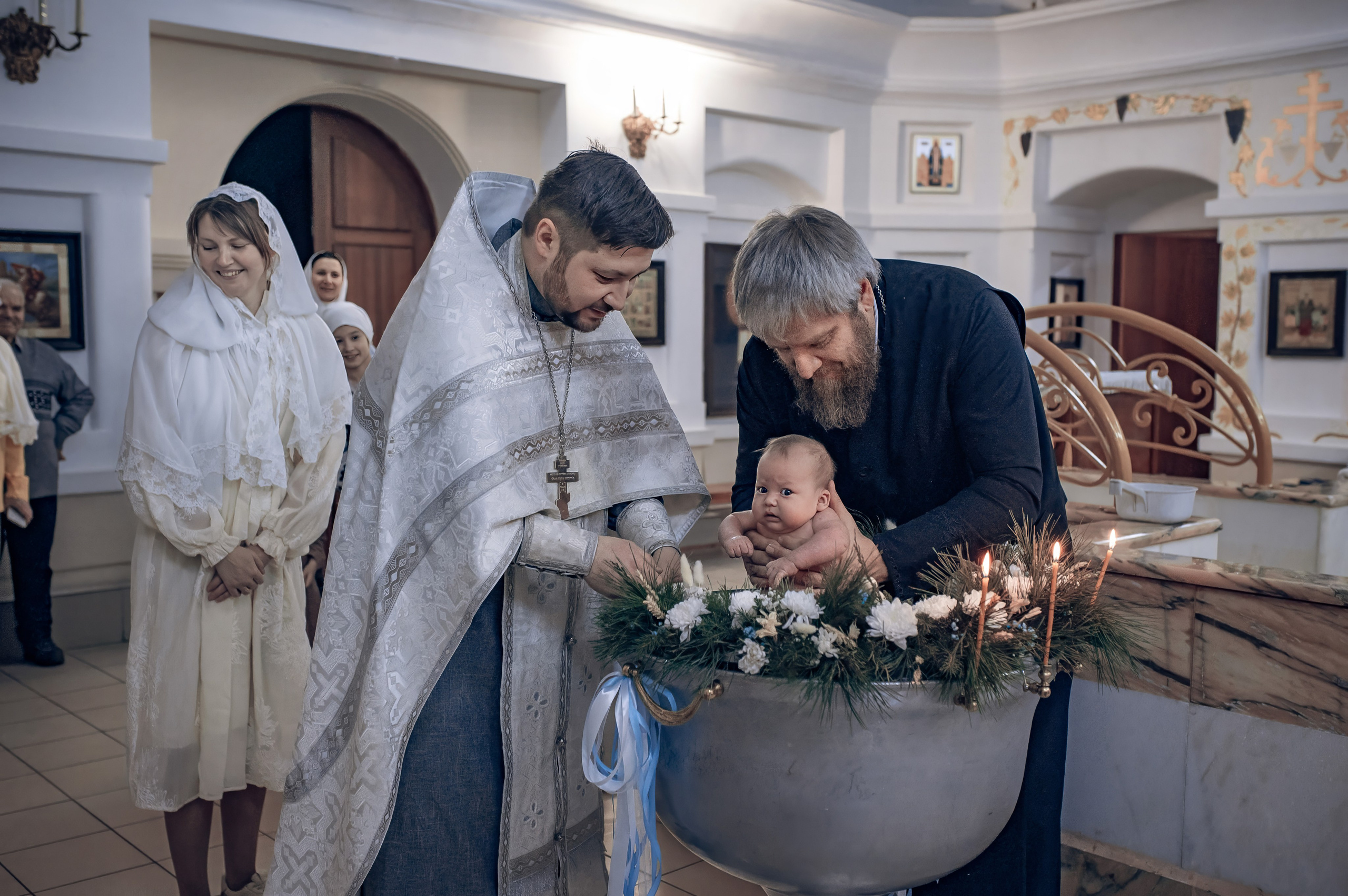 Крещение в Краснодаре. Съемка крещения в Краснодаре. Фотограф на крещение в Краснодаре