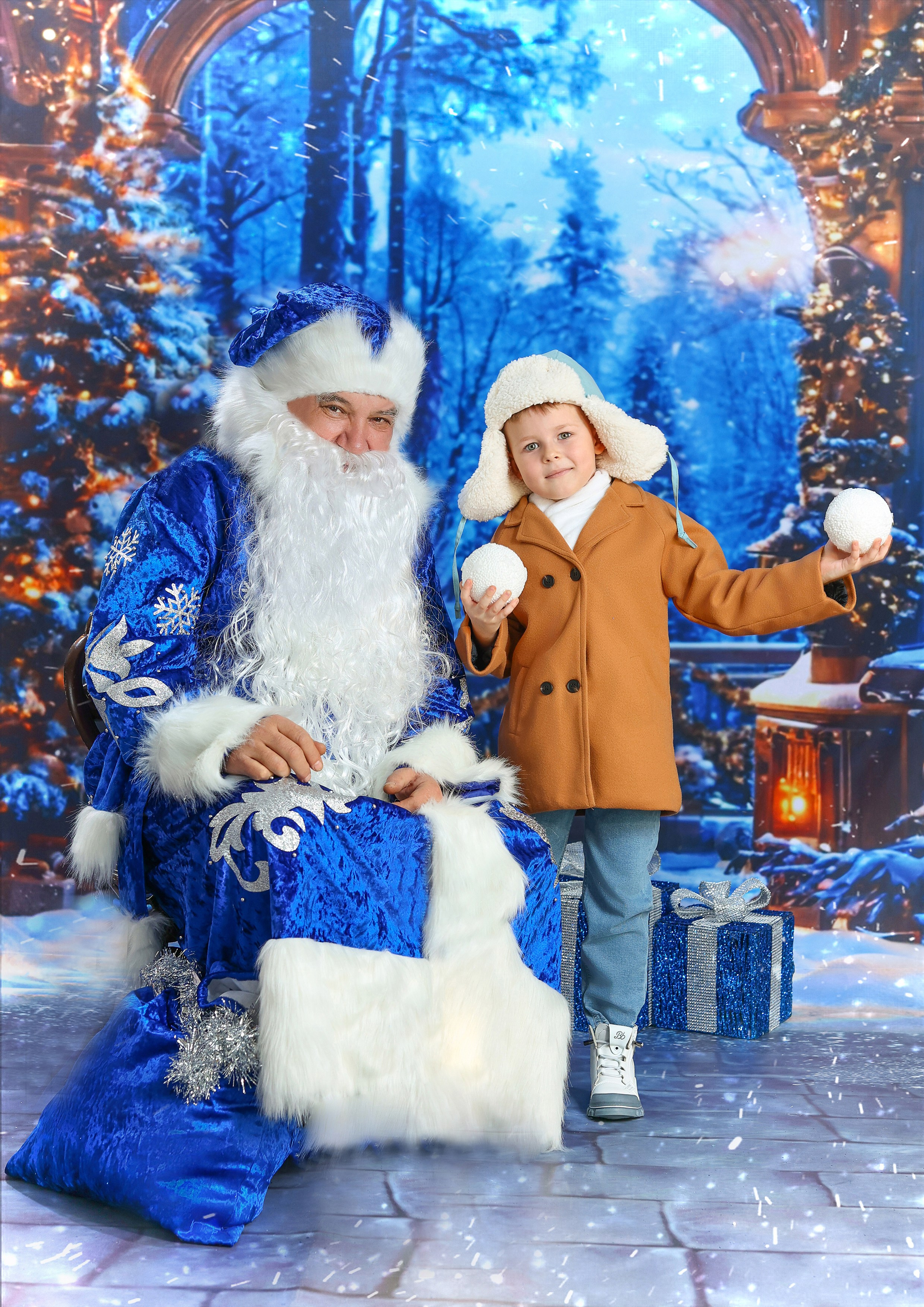 Фотосессия «В гостях у Деда Мороза» 2025. Фотограф в детский сад Елена Колчева Новокузнецк