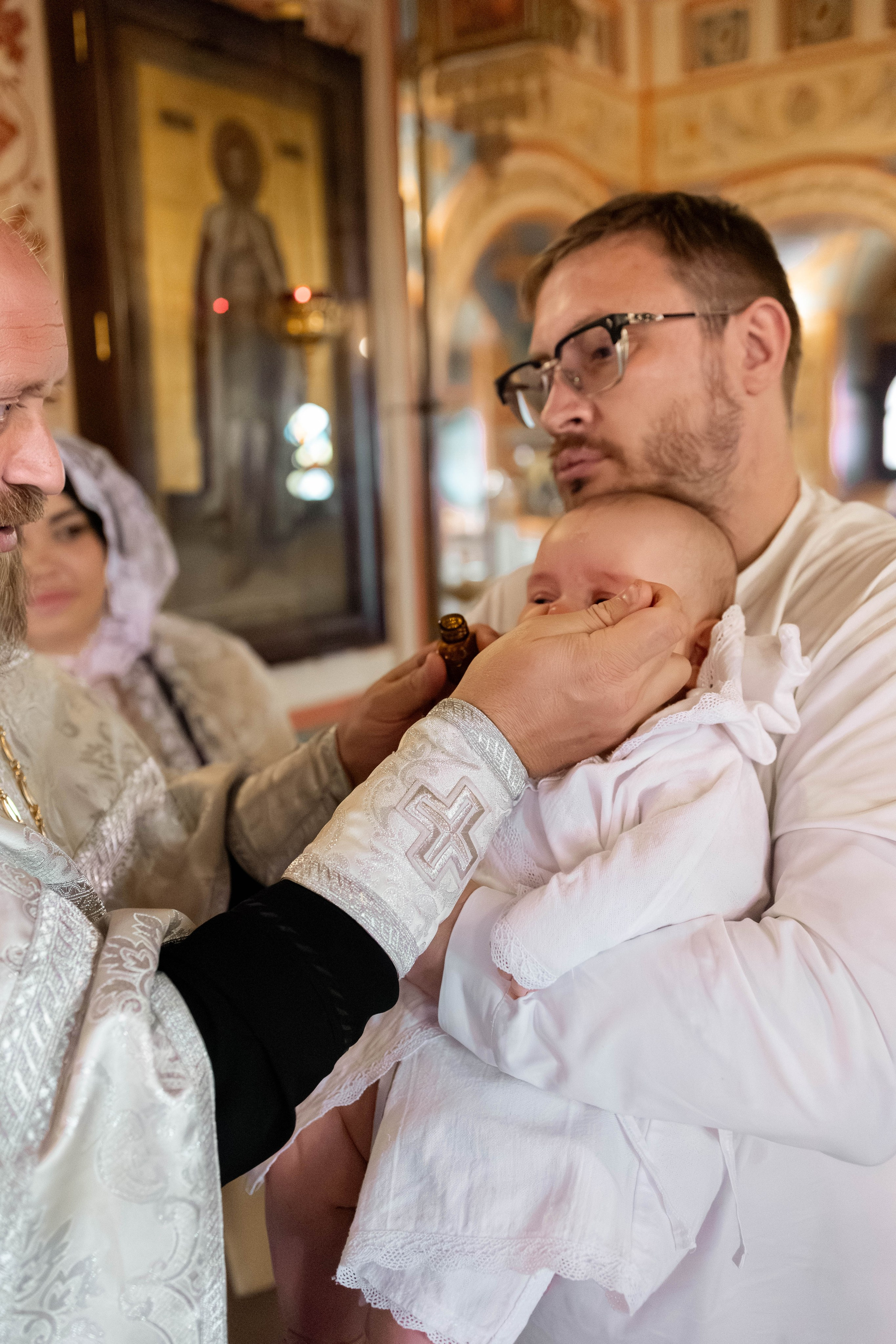 Таинство Крещения Евгения. Фотограф новорождённых Newborn Москва