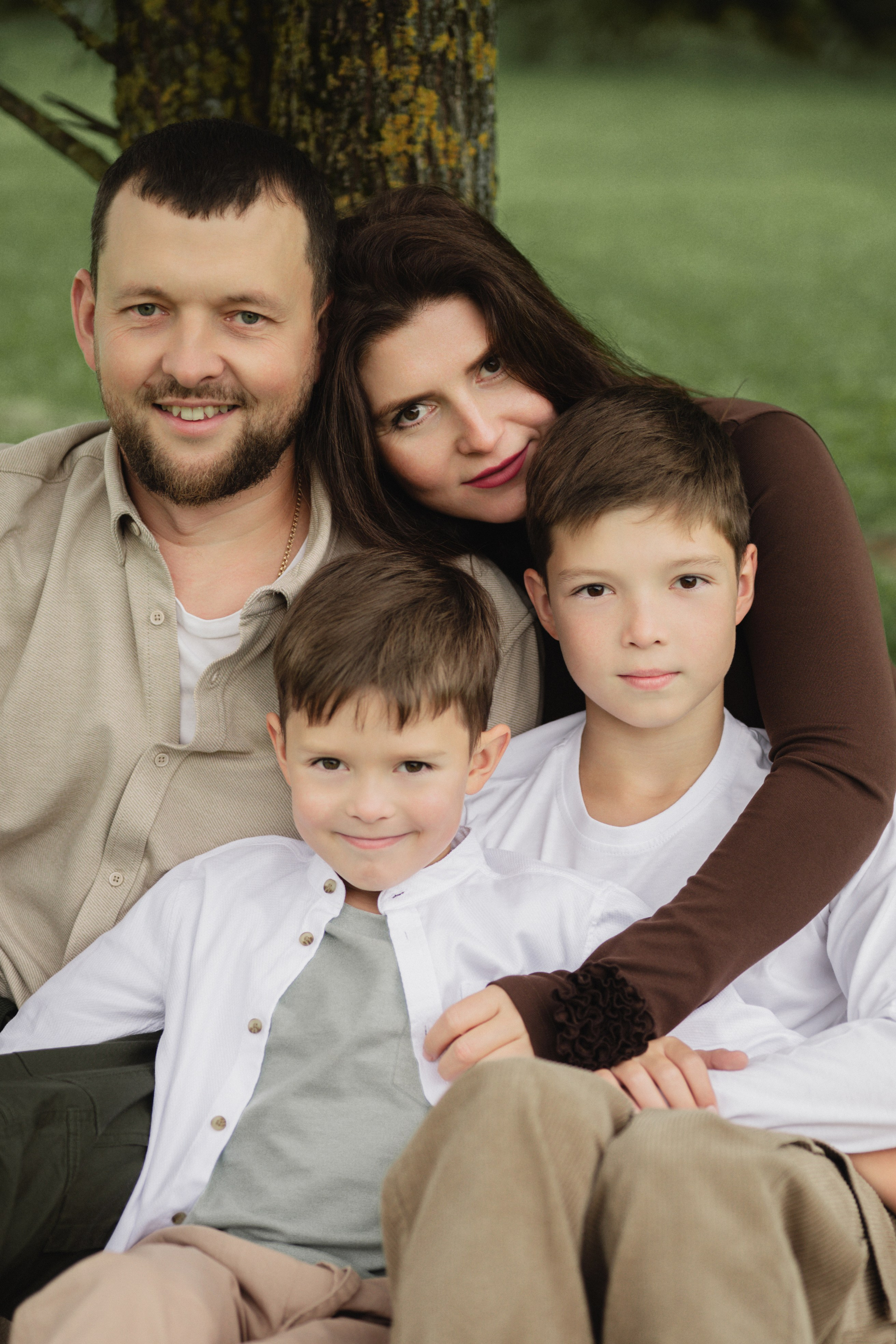 Светлана и Олег с сыновьями