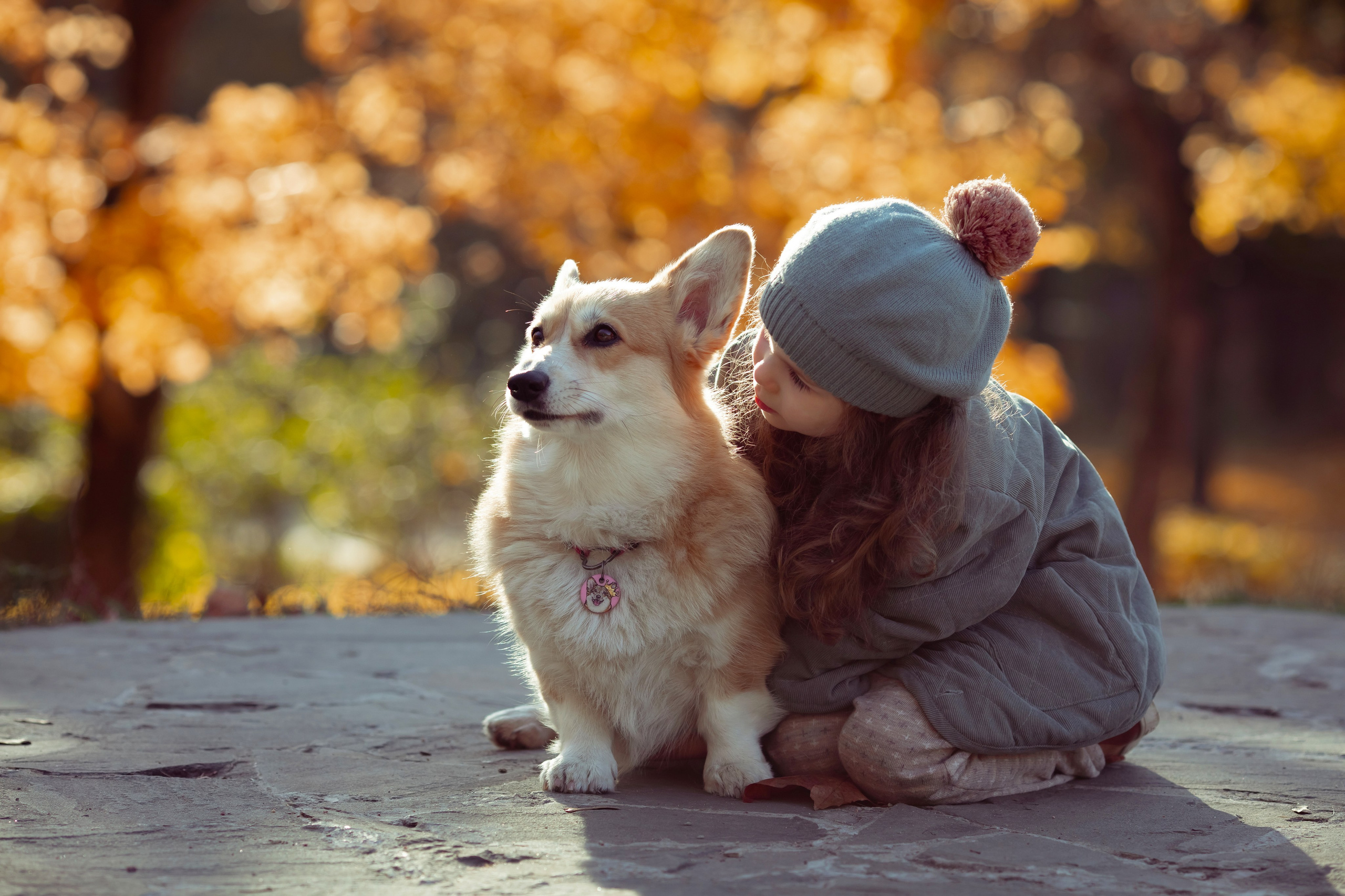 Эва с корги. Семейный и детский фотограф в Москве Дорогова Екатерина