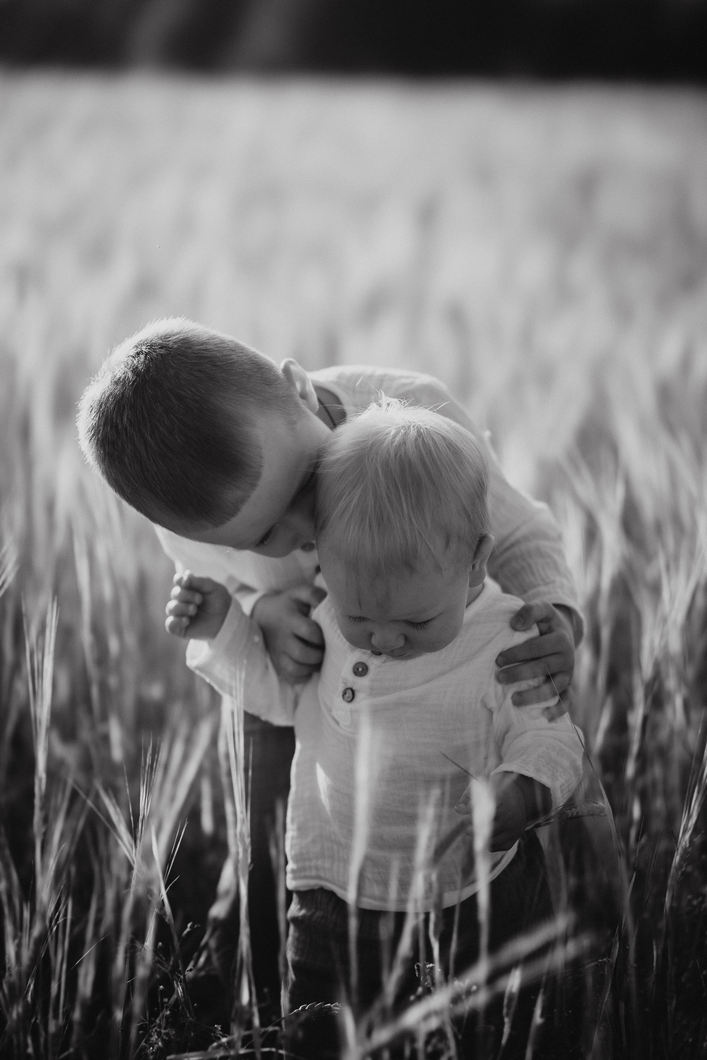 Глеб, Лена, Лев и Родя в полях. Пухова Татьяна фотограф в Перми