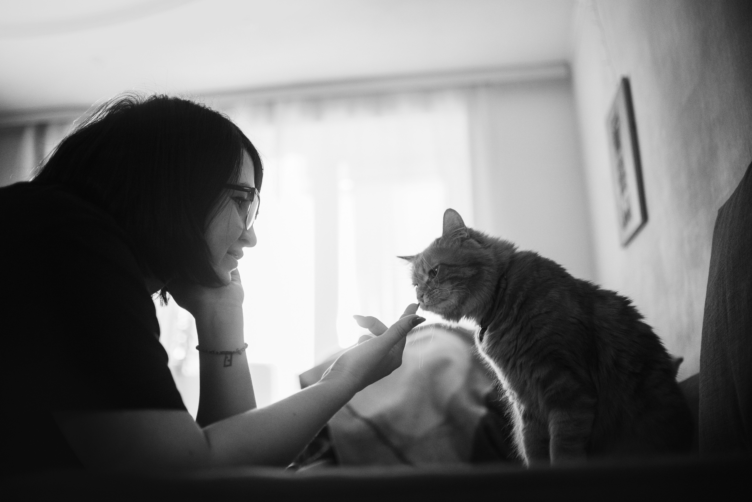 Домашнее: кот Баттерз и Юля. Портфолио