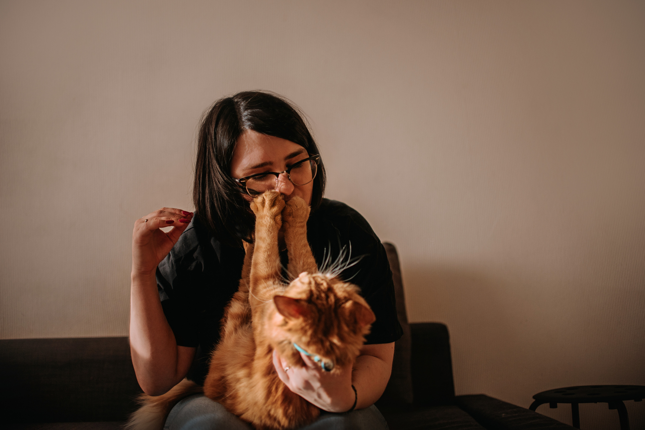 Домашнее: кот Баттерз и Юля. Портфолио