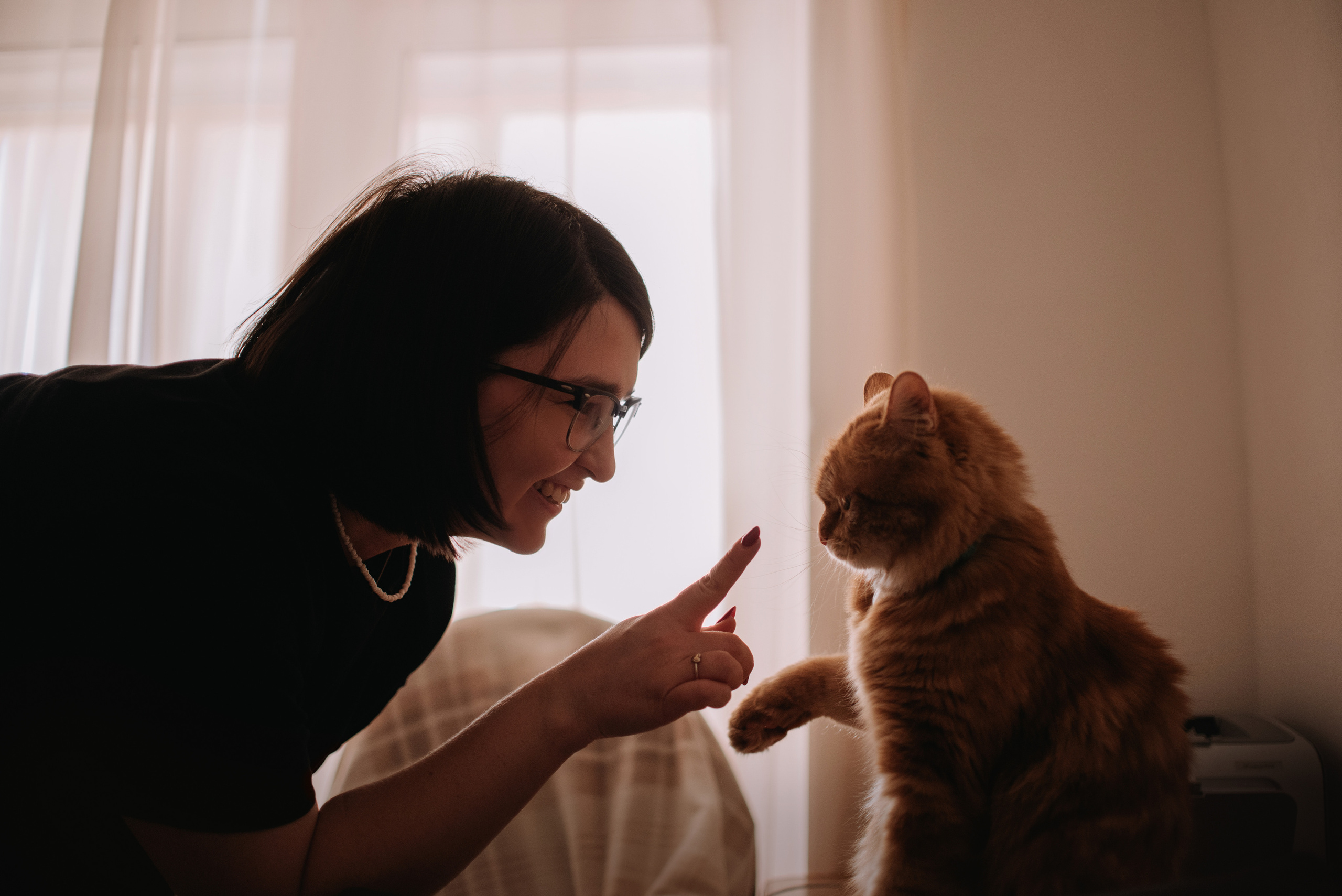 Домашнее: кот Баттерз и Юля. Портфолио