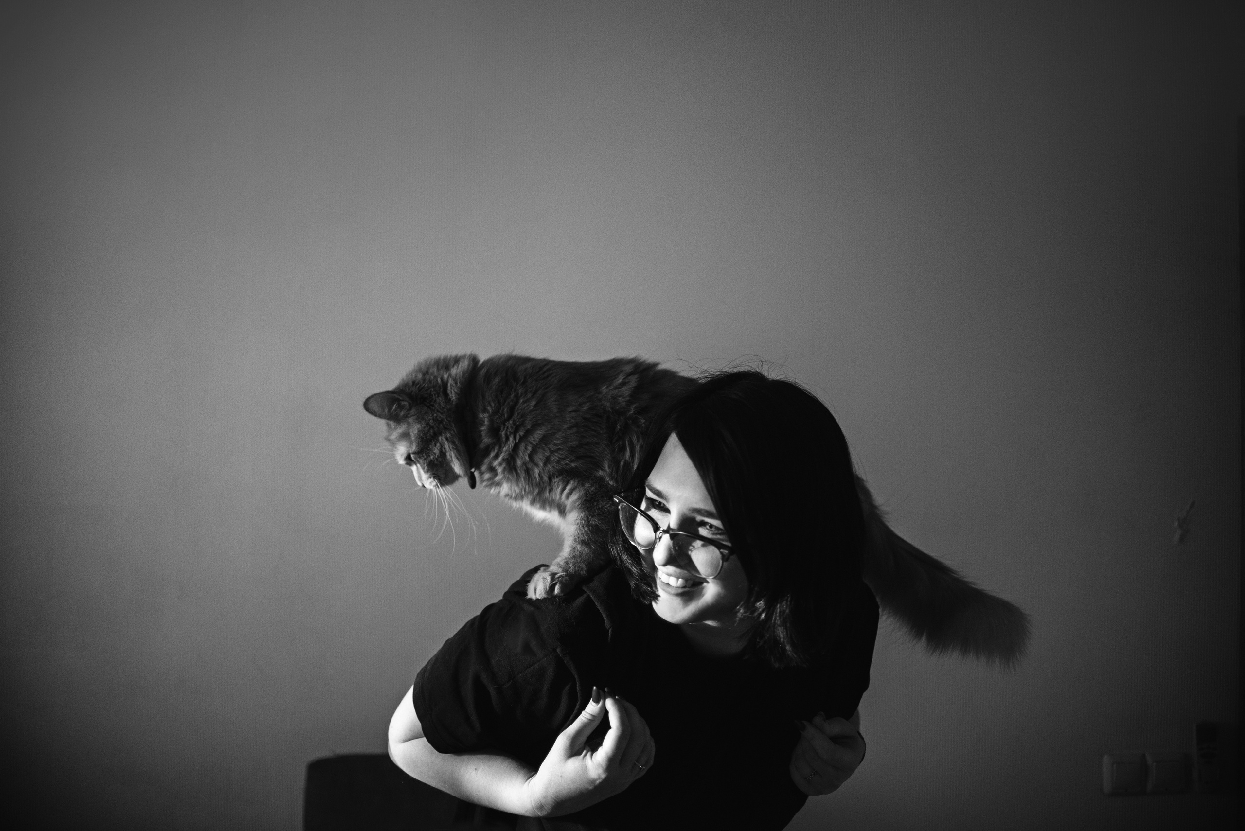 Домашнее: кот Баттерз и Юля. Портфолио