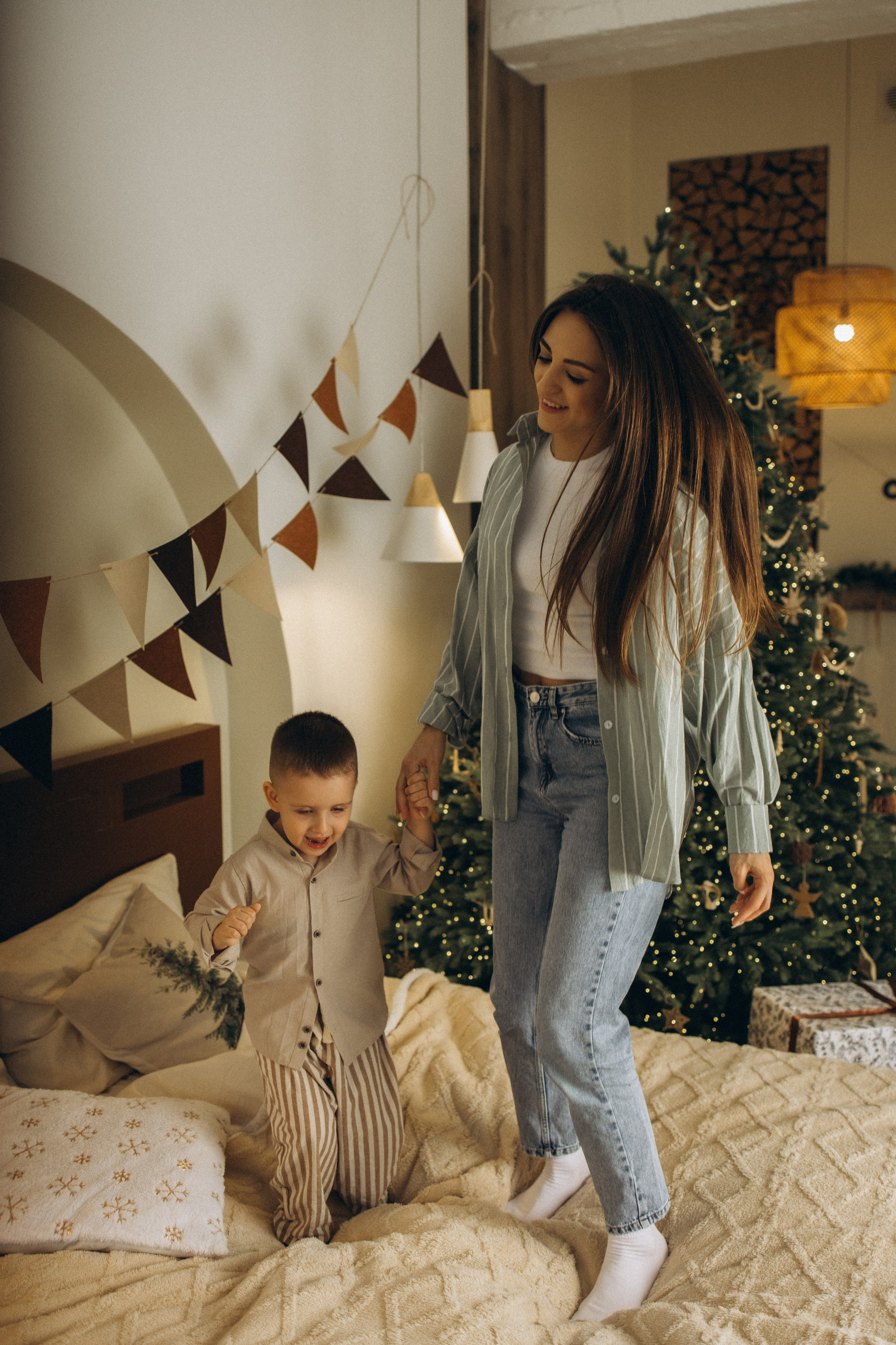 Максим & Лера & Марк 🎄✨. Семейный фотограф в Санкт-Петербурге Виктория Безгузова