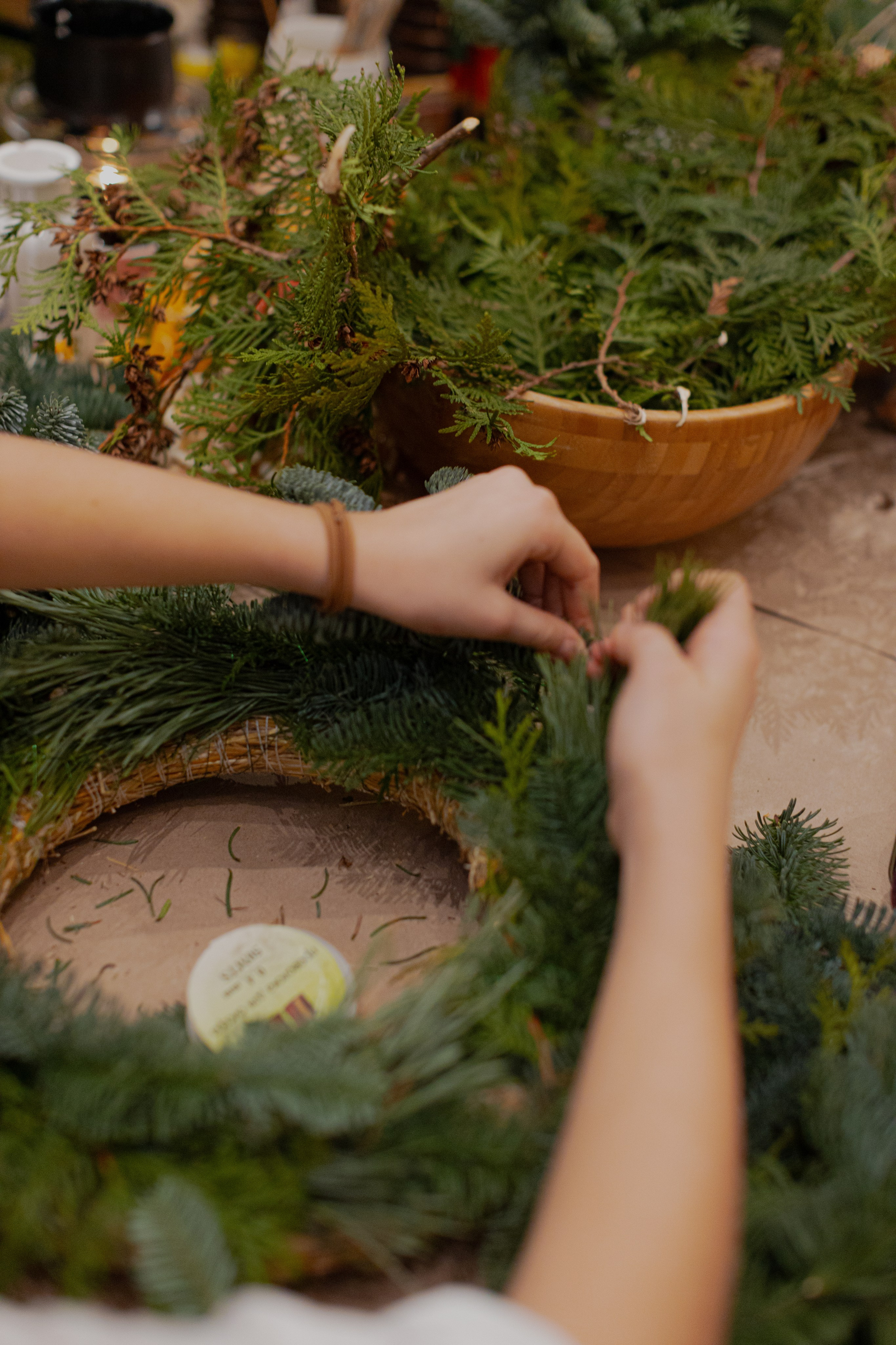 Мк Новогодний Венок. Анастасия Ракчеева Художник