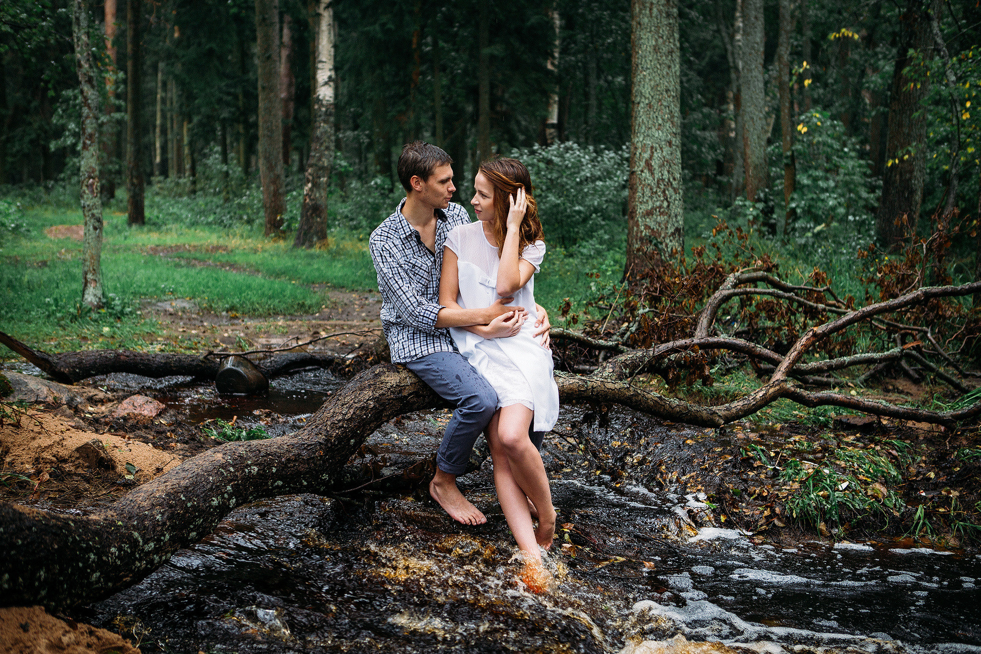 Лавстори на природе - удивительные кадры под дождём