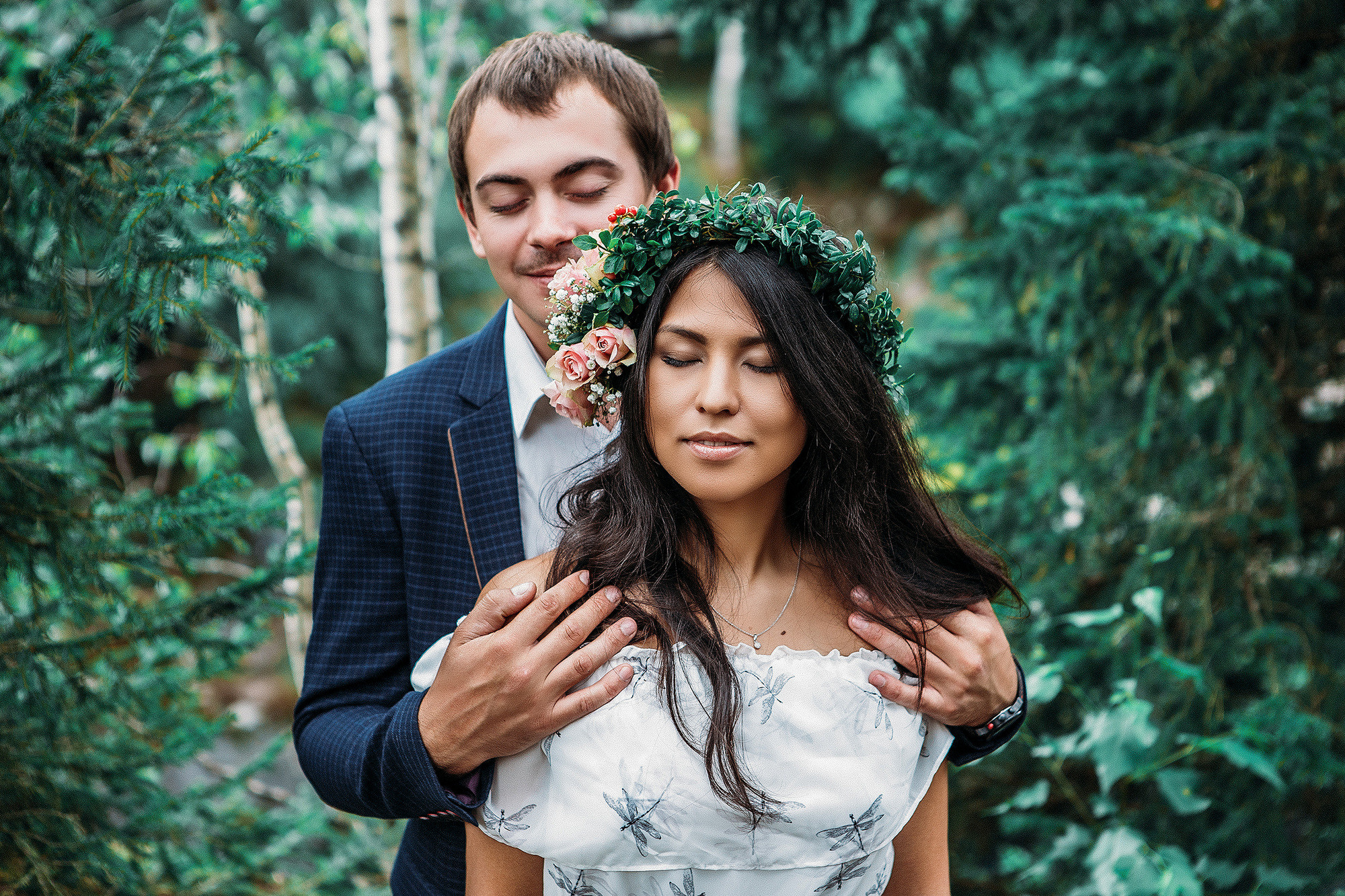 Предсвадебная фотосессия в Рускеала, Кареллия - лавстори двух сердец