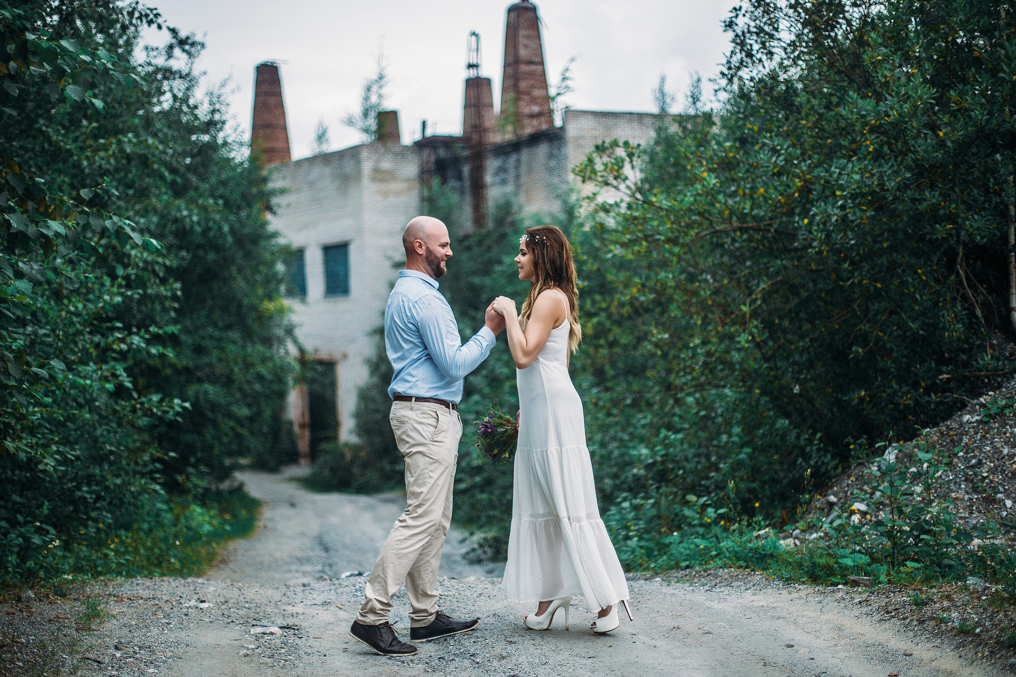 Кареллия - прекрасное место для лавстори фотосессии