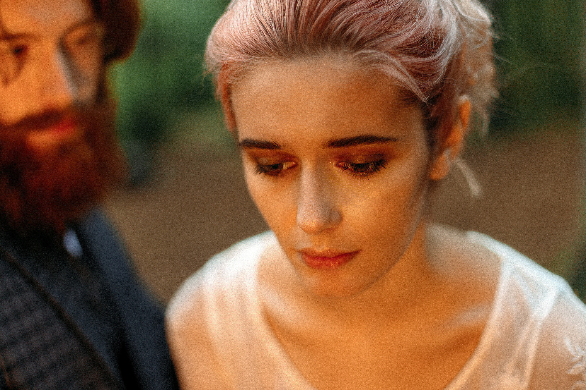 Атмосферная фотосессия о любви, лавстори на природе