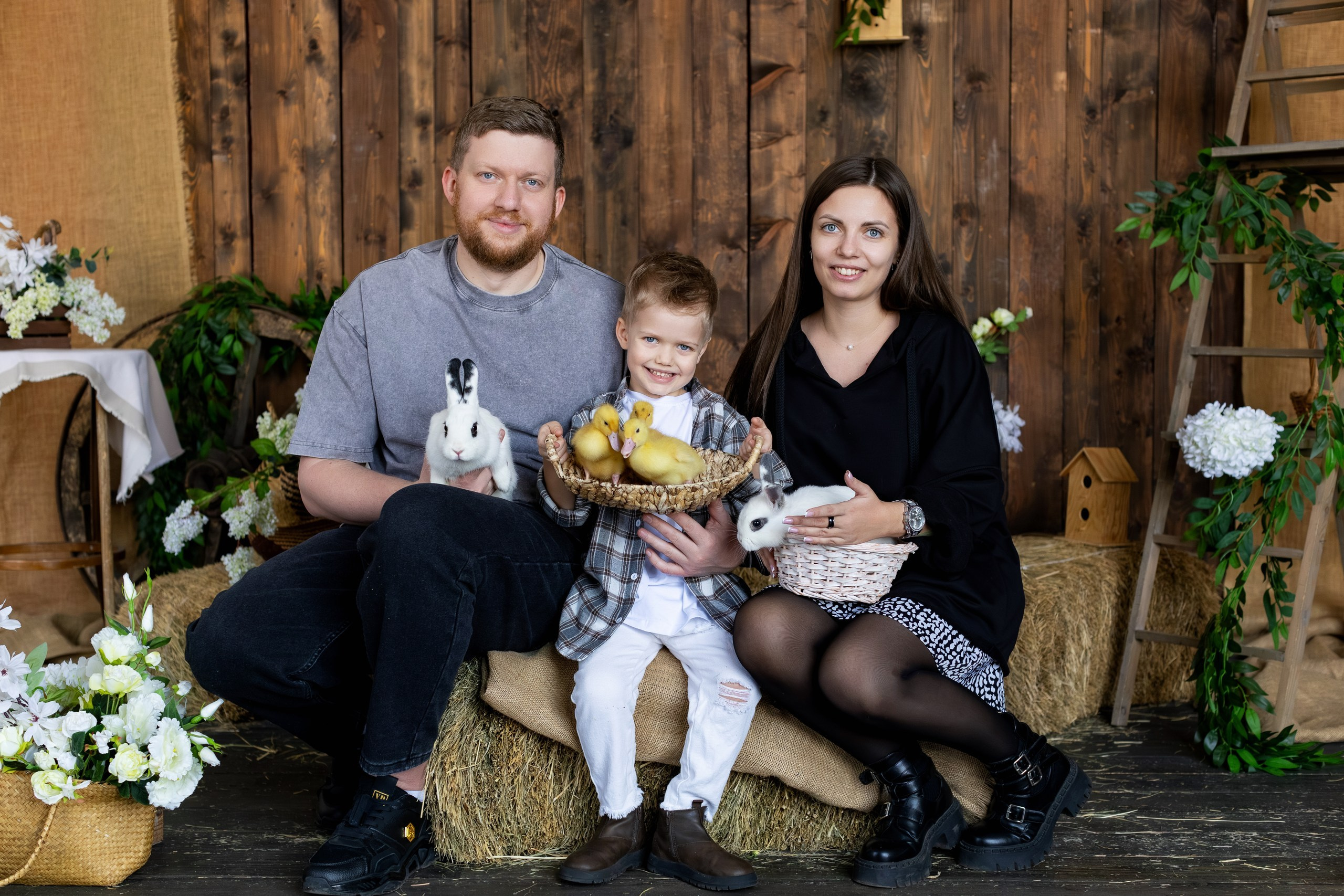 Фотосесии с Утятами и Кроликами (Пасхальные Фотосессии). Семейный и Детский фотограф в Москва Скворцова Татьяна