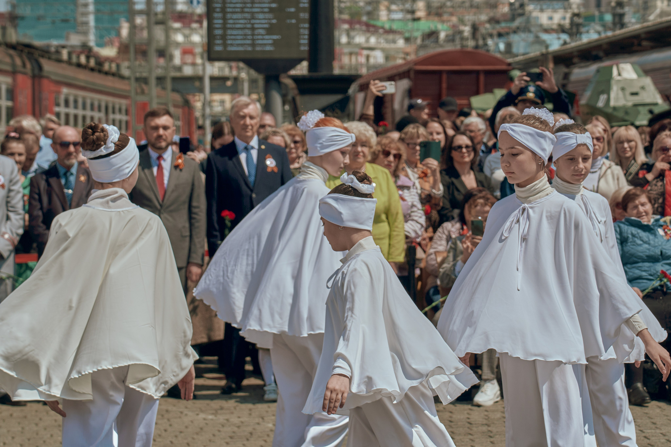 Поезд Победы!. Фотограф во Владивостоке
