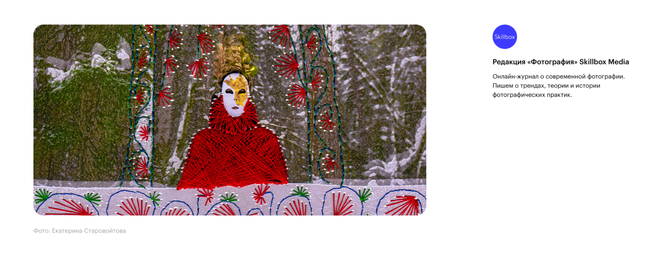 Skillbox. Междисциплинарный художник Екатерина Старовойтова