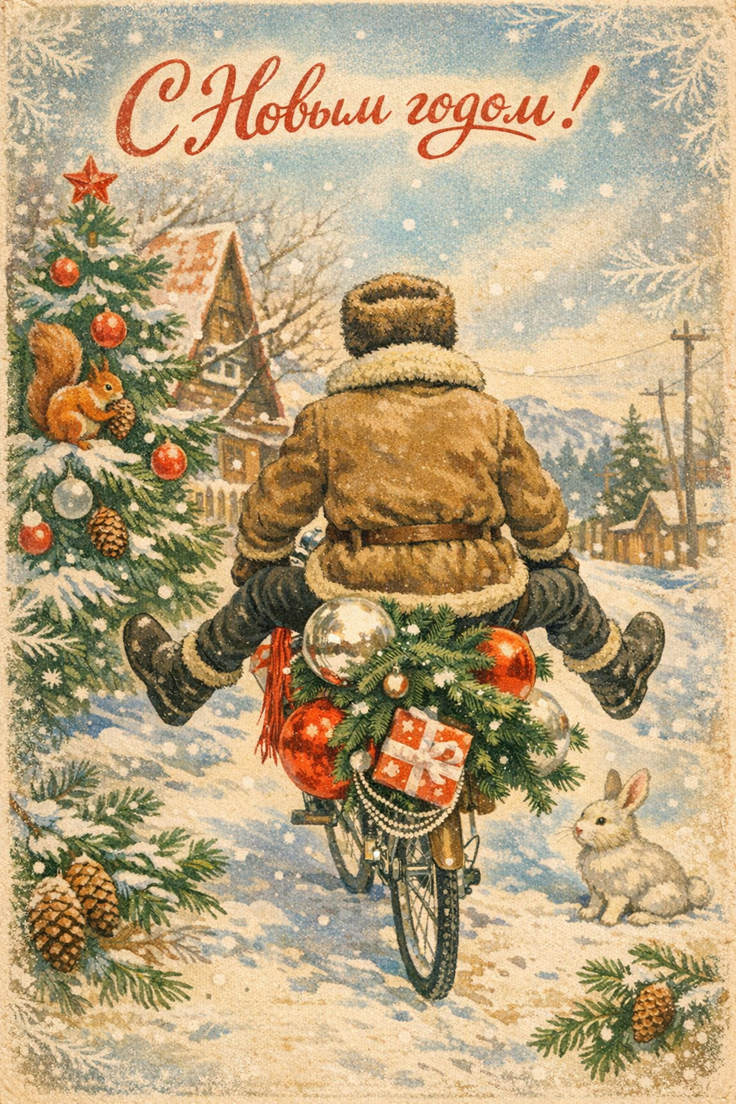 Открытки Новый год Алтай. Фотограф. Алтай