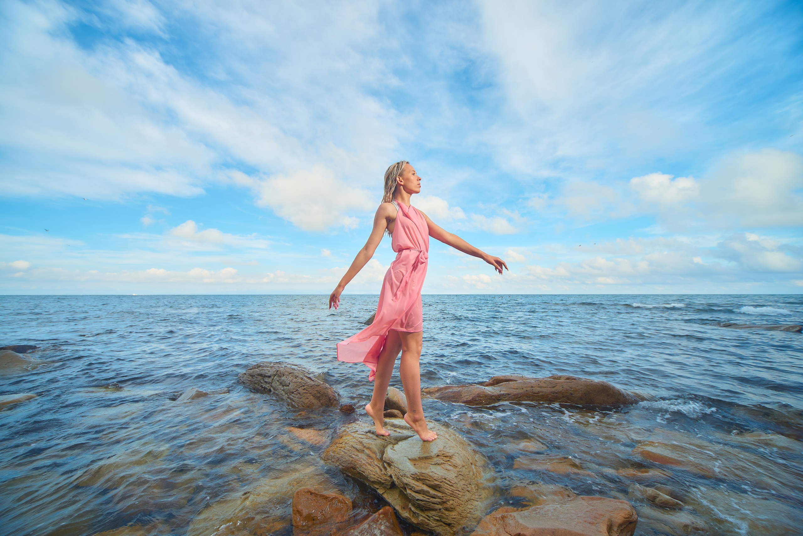 Импульсный свет на улице