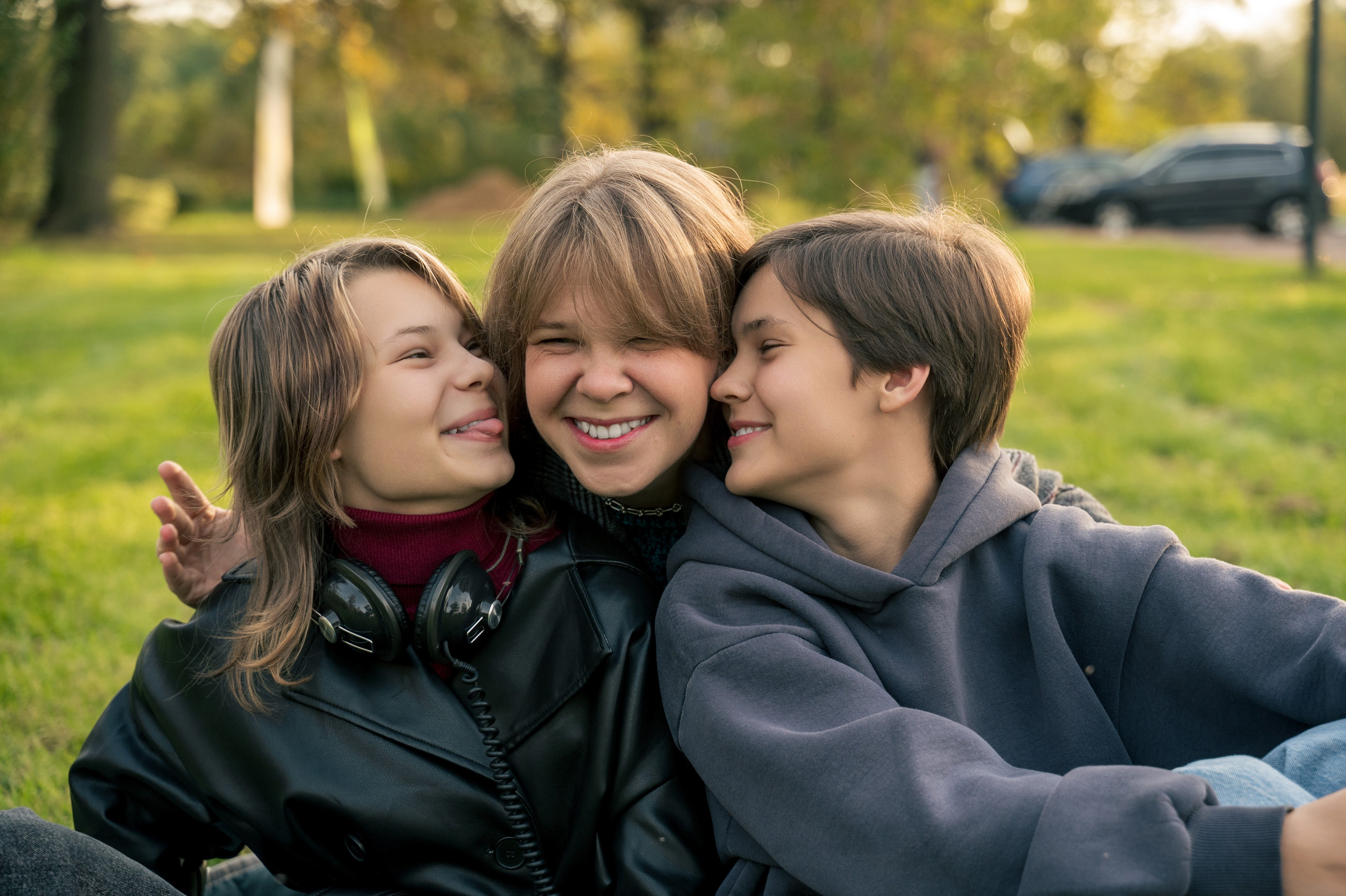 Семейная фотосессия в парке. Школьный фотограф в Москве