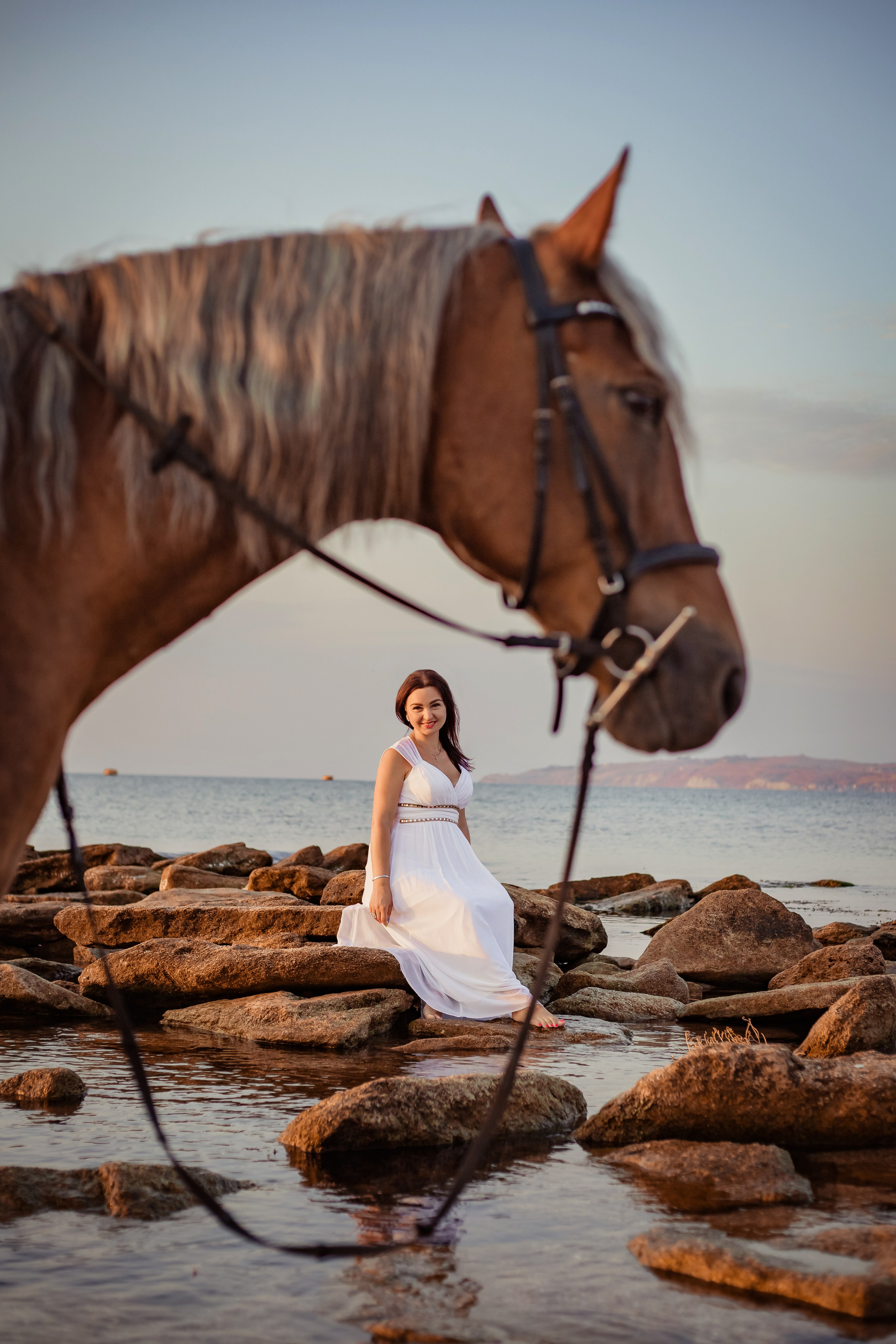 Фотосессия на море с лошадью. Фотограф в Феодосии Наталья Булгакова