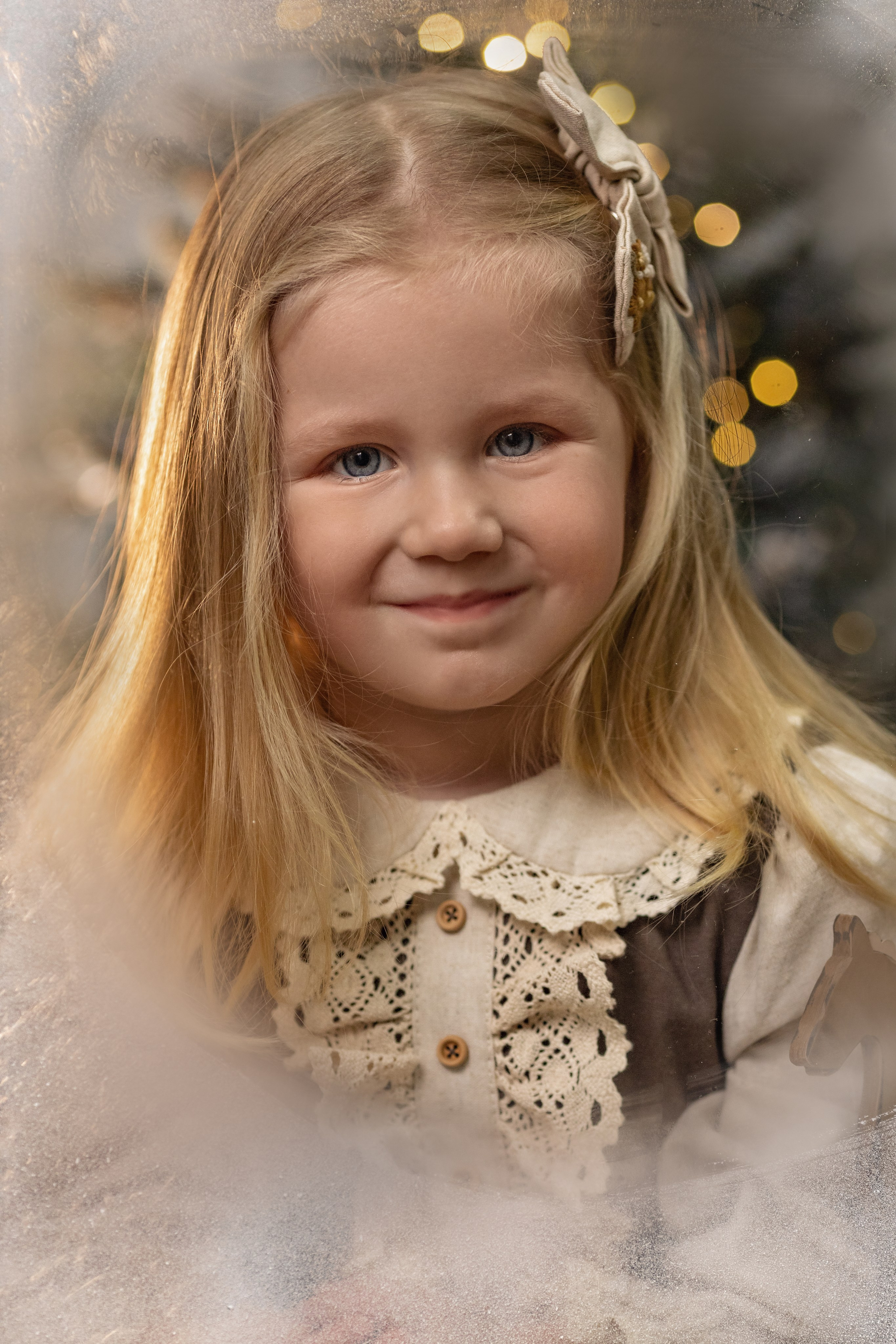 Новогодняя история маленькой Олечки. Семейный и детский фотограф Леонова Анна