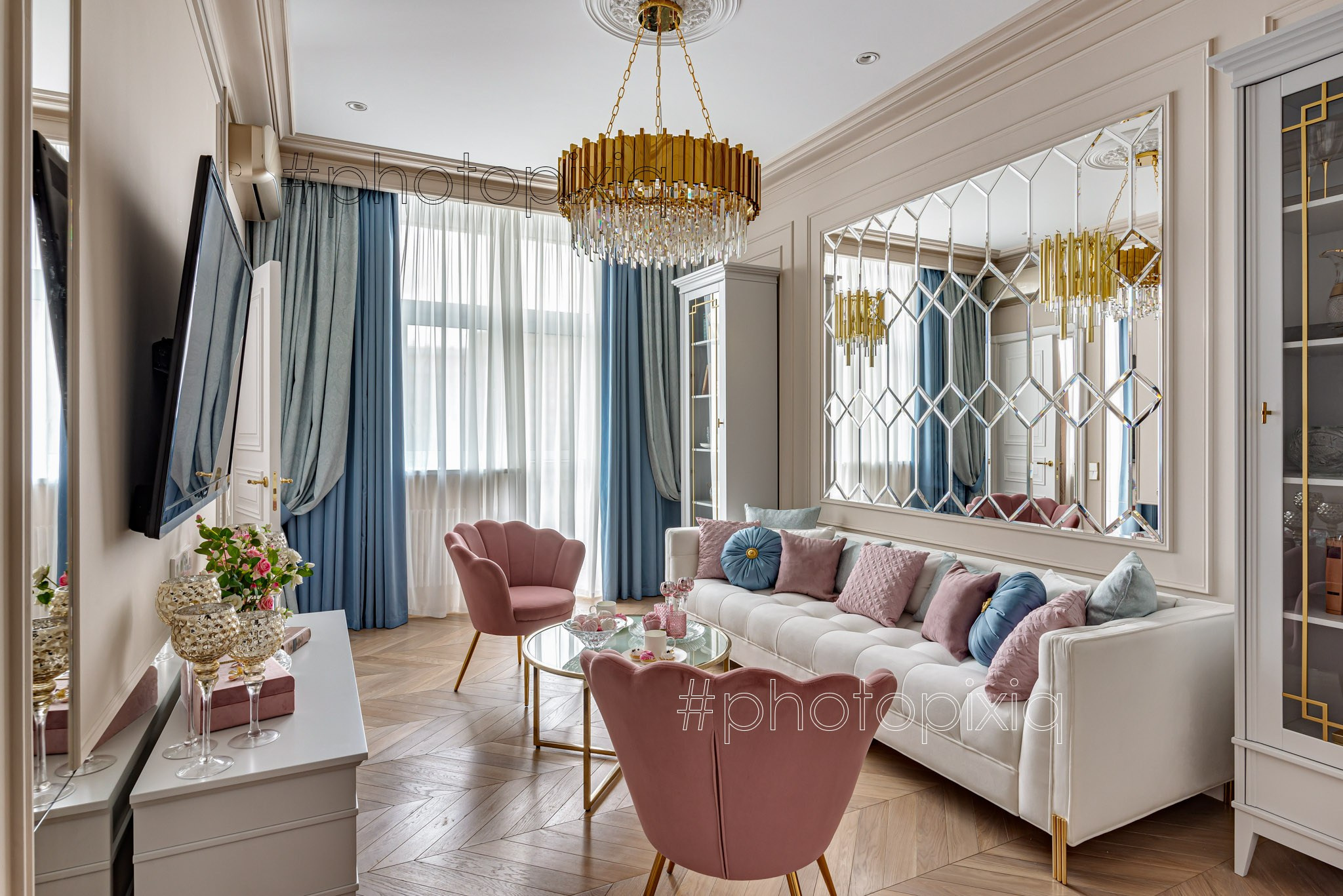 Интерьерная фотосъёмка квартиры на Тверской. Интерьерная съёмка и виртуальные туры — Интерьерный фотограф Кузнецов Сергей (photopixiq)