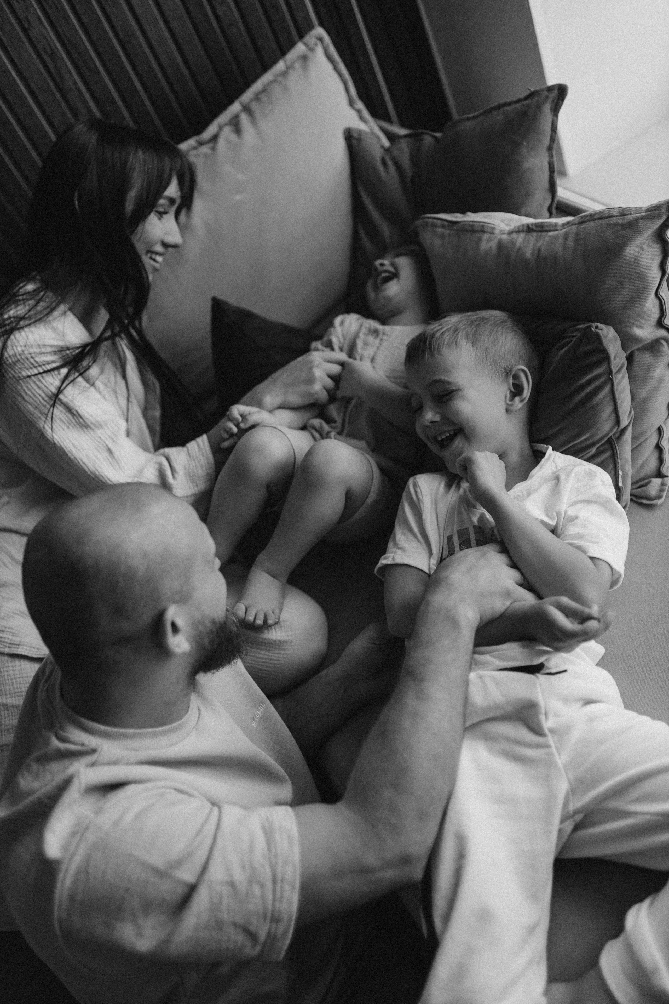 Наташа, Степа, Ксю, Артем. Семейный фотограф Оля Гладченко