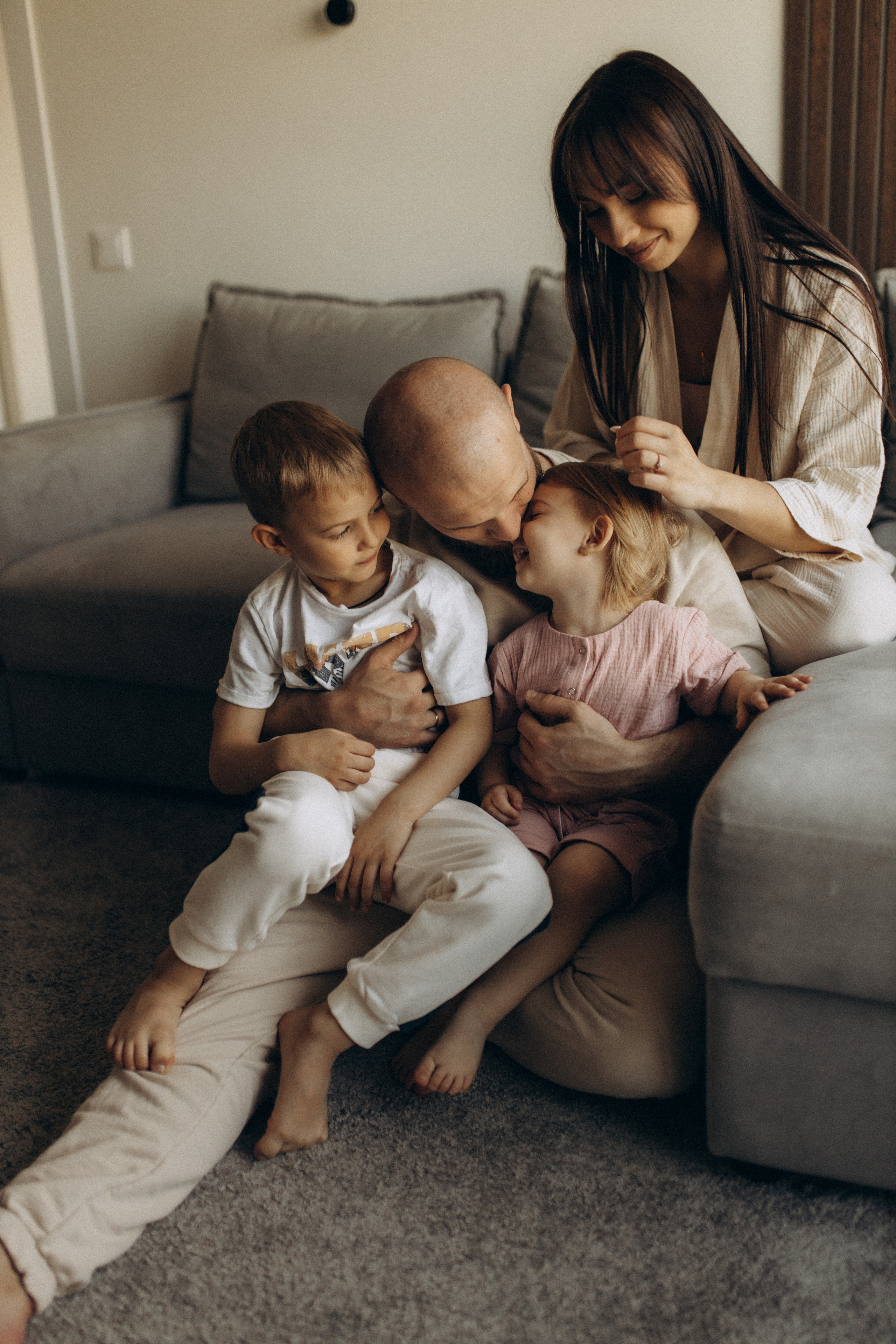 Наташа, Степа, Ксю, Артем. Семейный фотограф Оля Гладченко