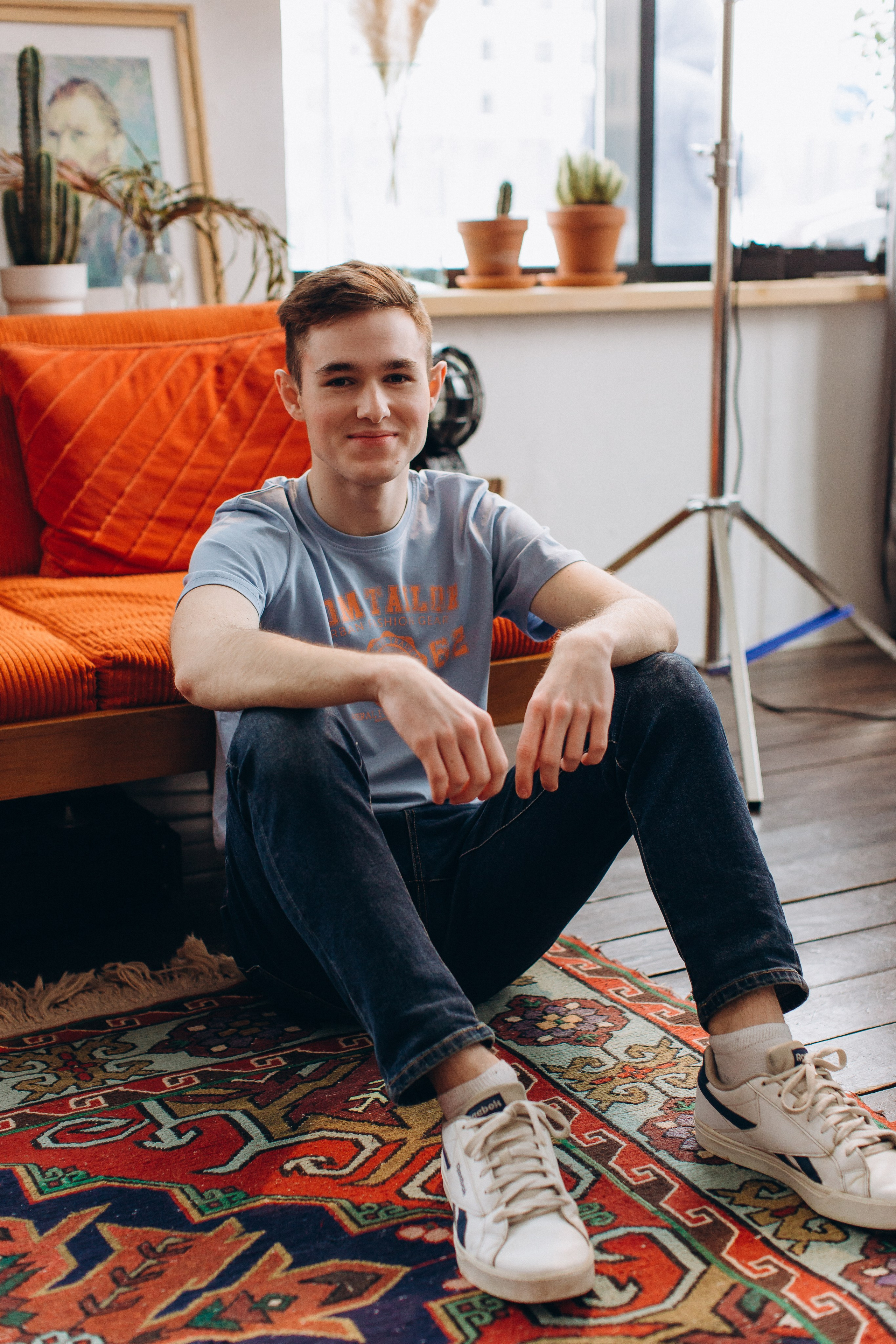 Семейная фотосессия в студии для Елены и ее семьи. Семейный, детский и школьный фотограф в Москве Рудницкая Анна