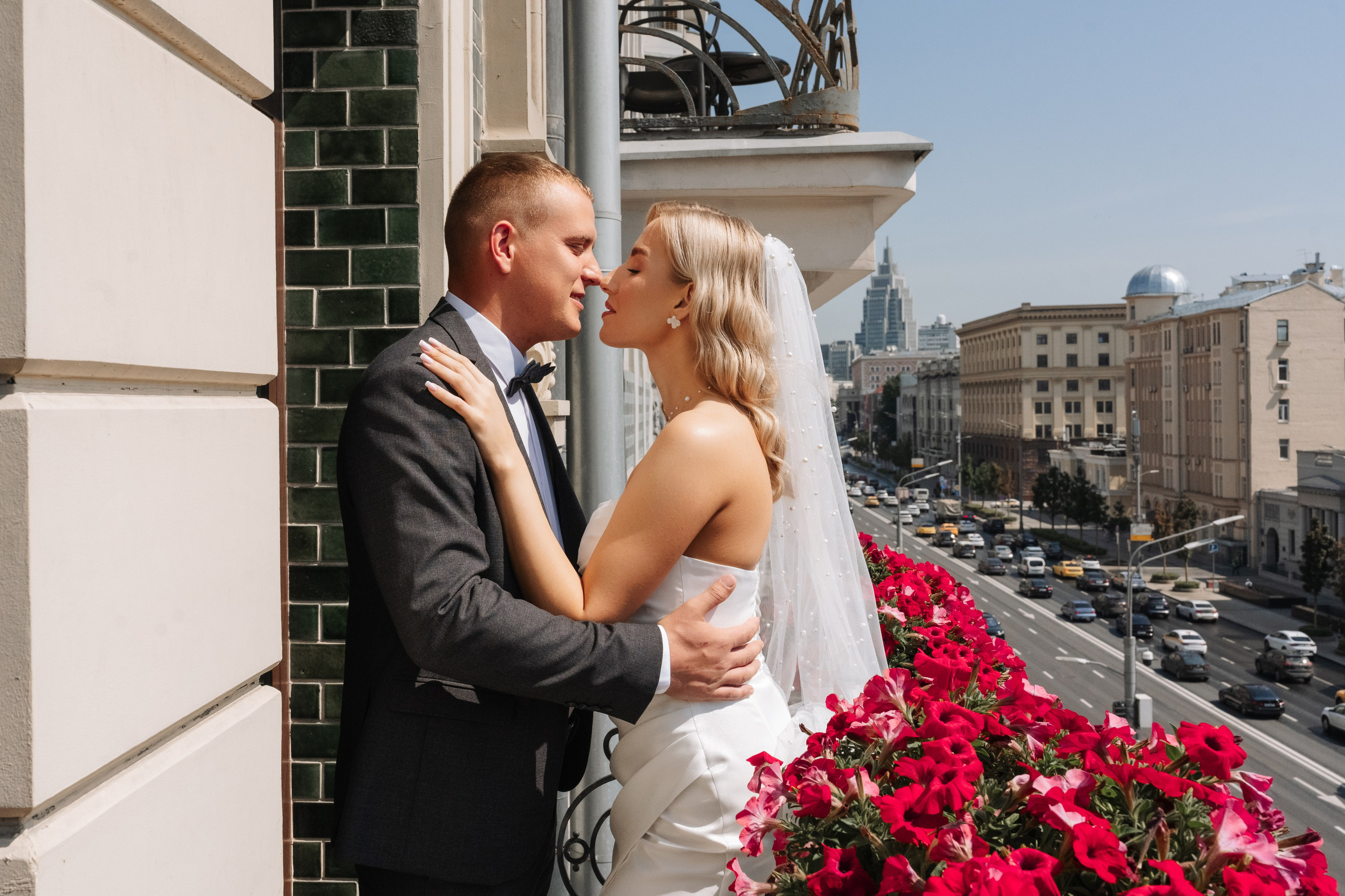 Свадебная фотосессия в Москве, регистрация в Кутузовском ЗАГСе Москва. Свадебный фотограф в Москве Анна Полушина