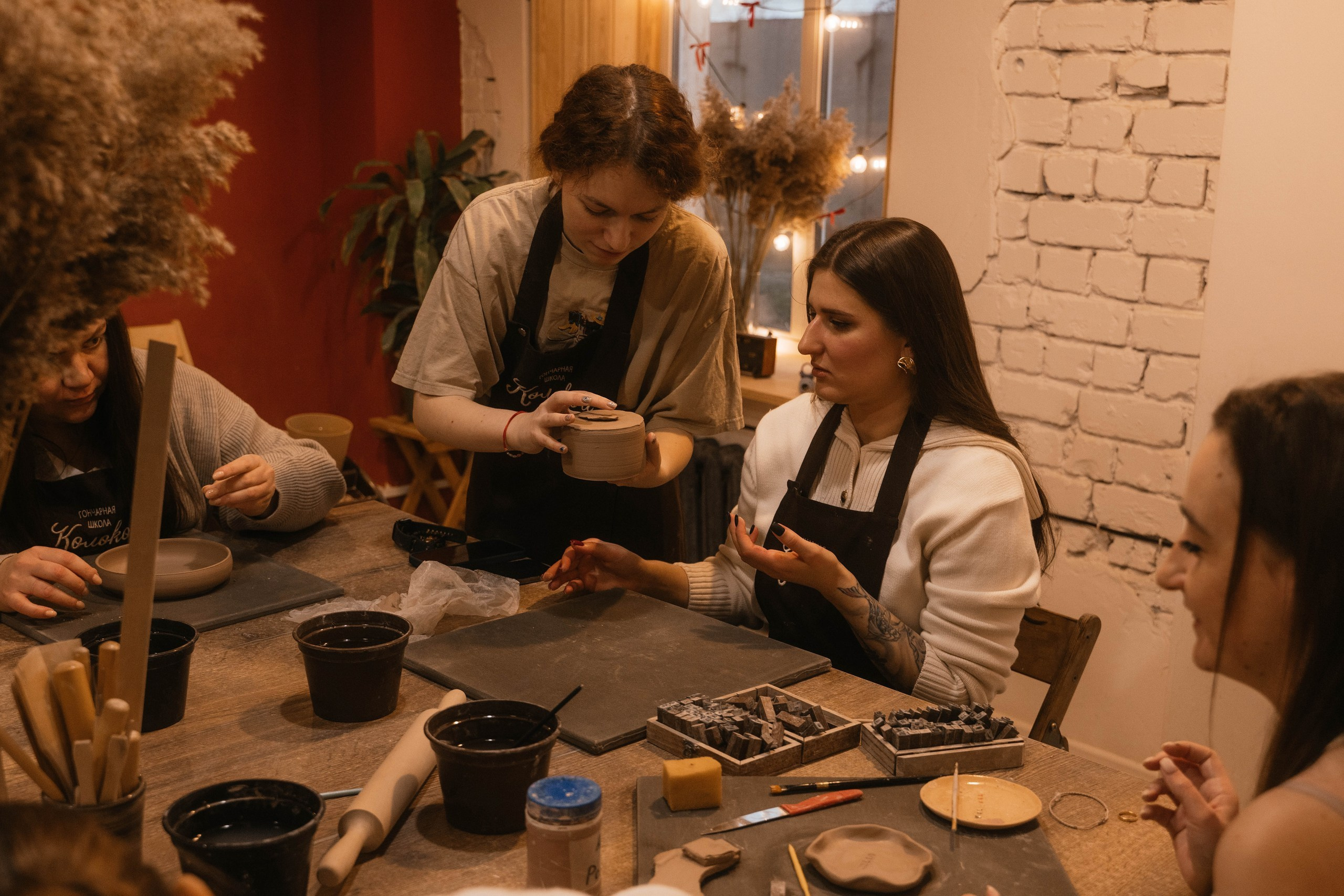 День рождения в гончарной мастерской. Свадебный, семейный фотограф в Рязани Лена Брант