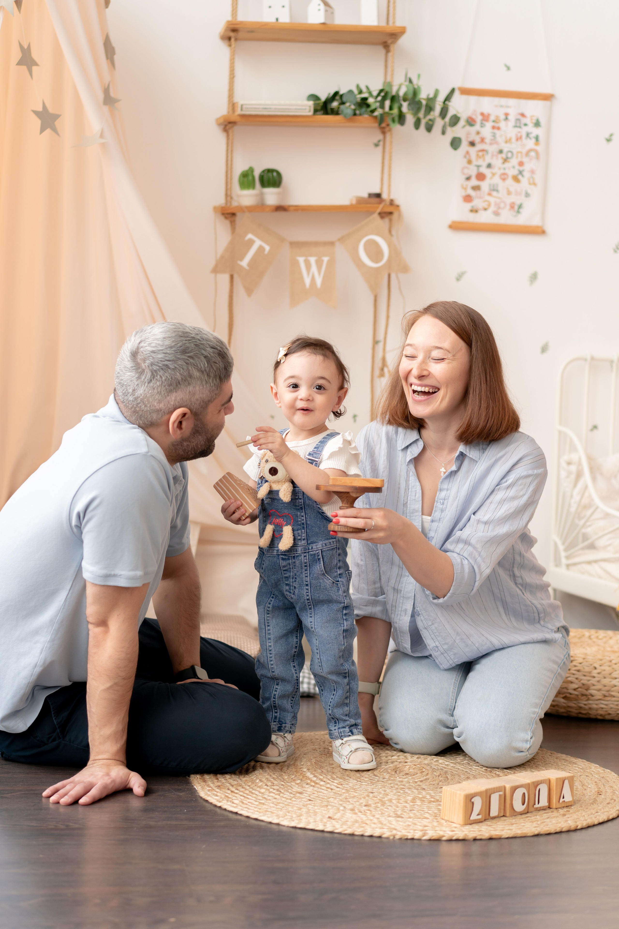 Анютке 2 года!. Детская, семейная фотостудия в Санкт-Петербурге ТЕПЛО