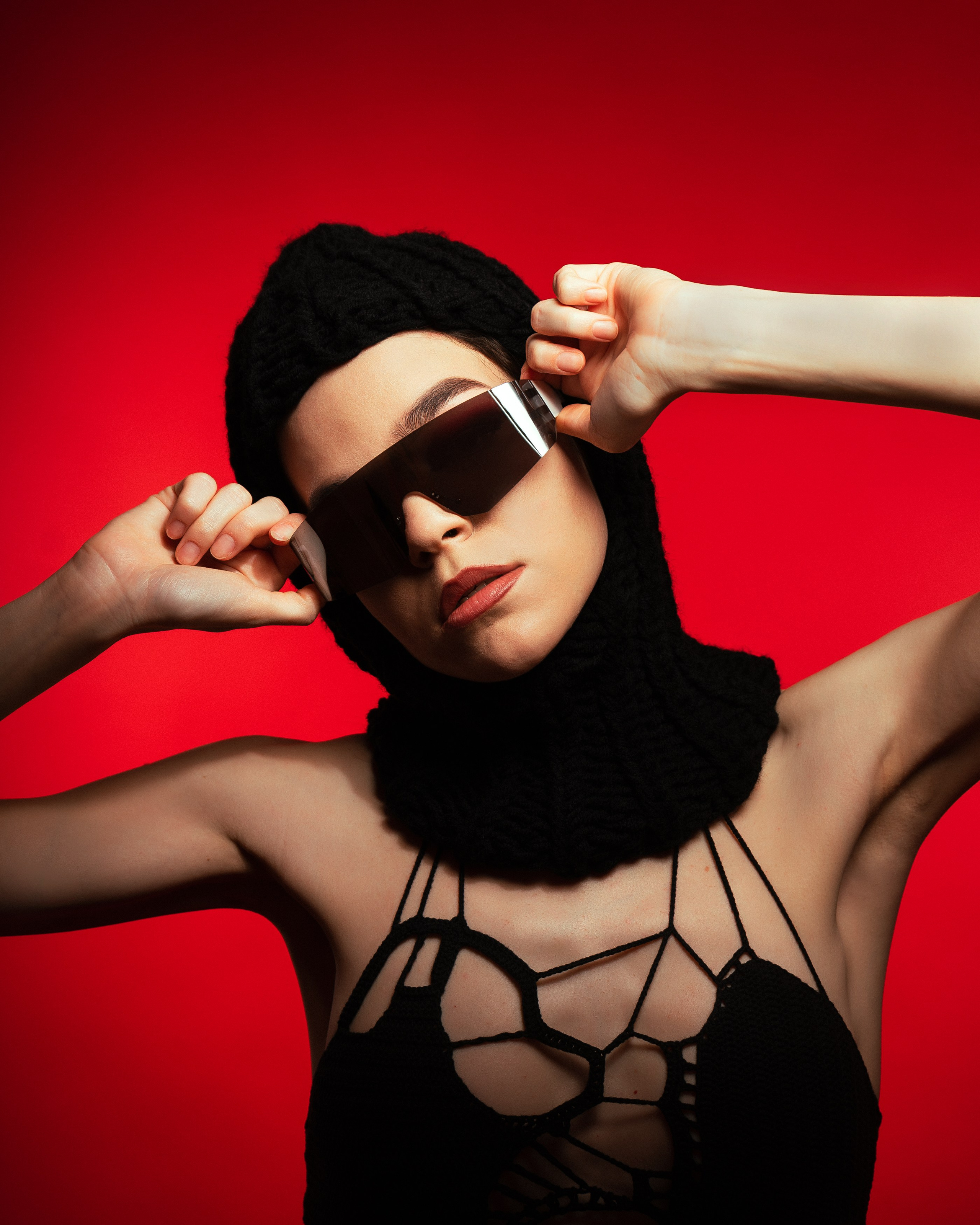 Лена — fashion-съёмка авторской коллекции вязаной одежды. Фотограф Андрей Сокол — Санкт-Петербург/Москва