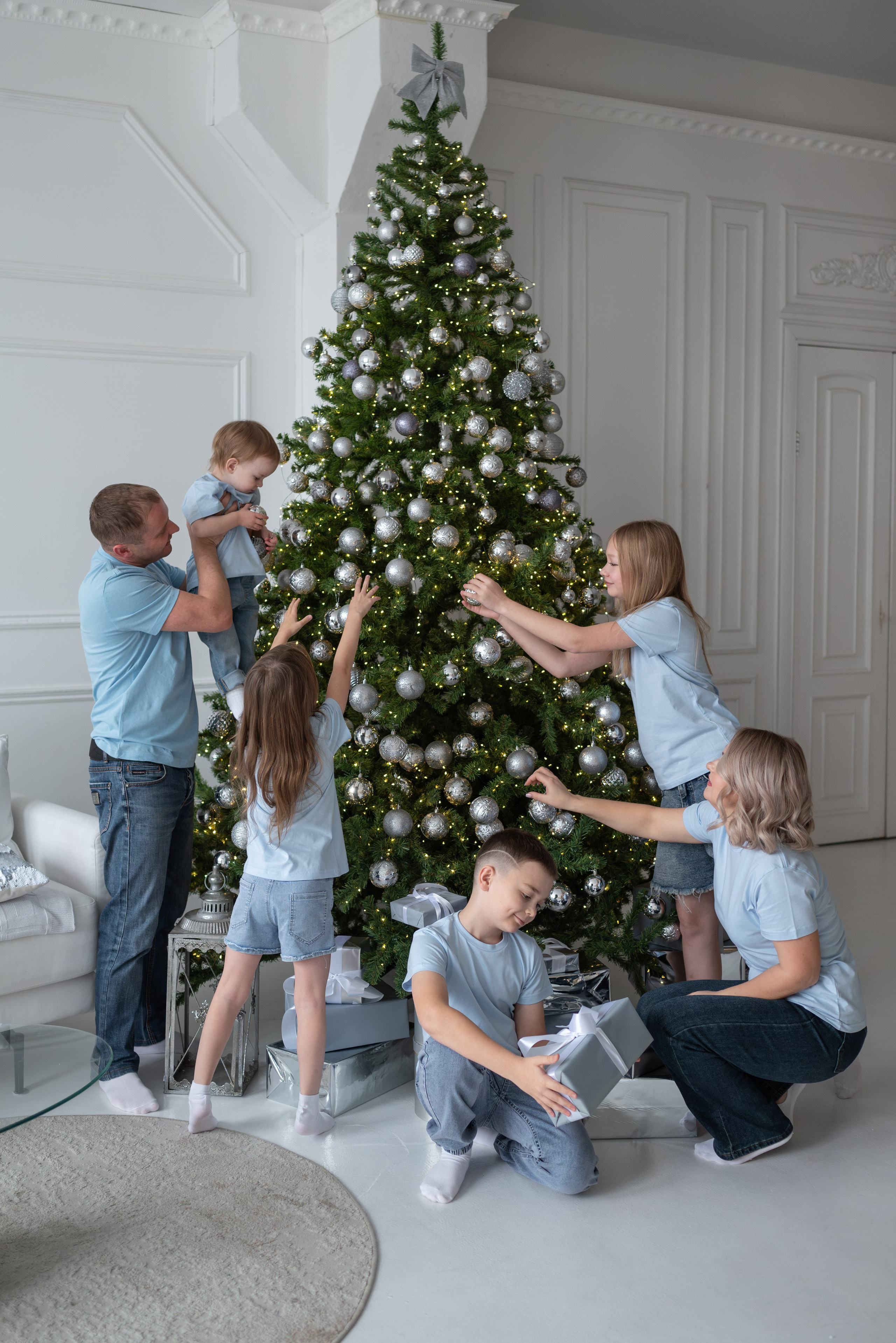 Новый год Большая семья. Светлана Агалакова Фотограф