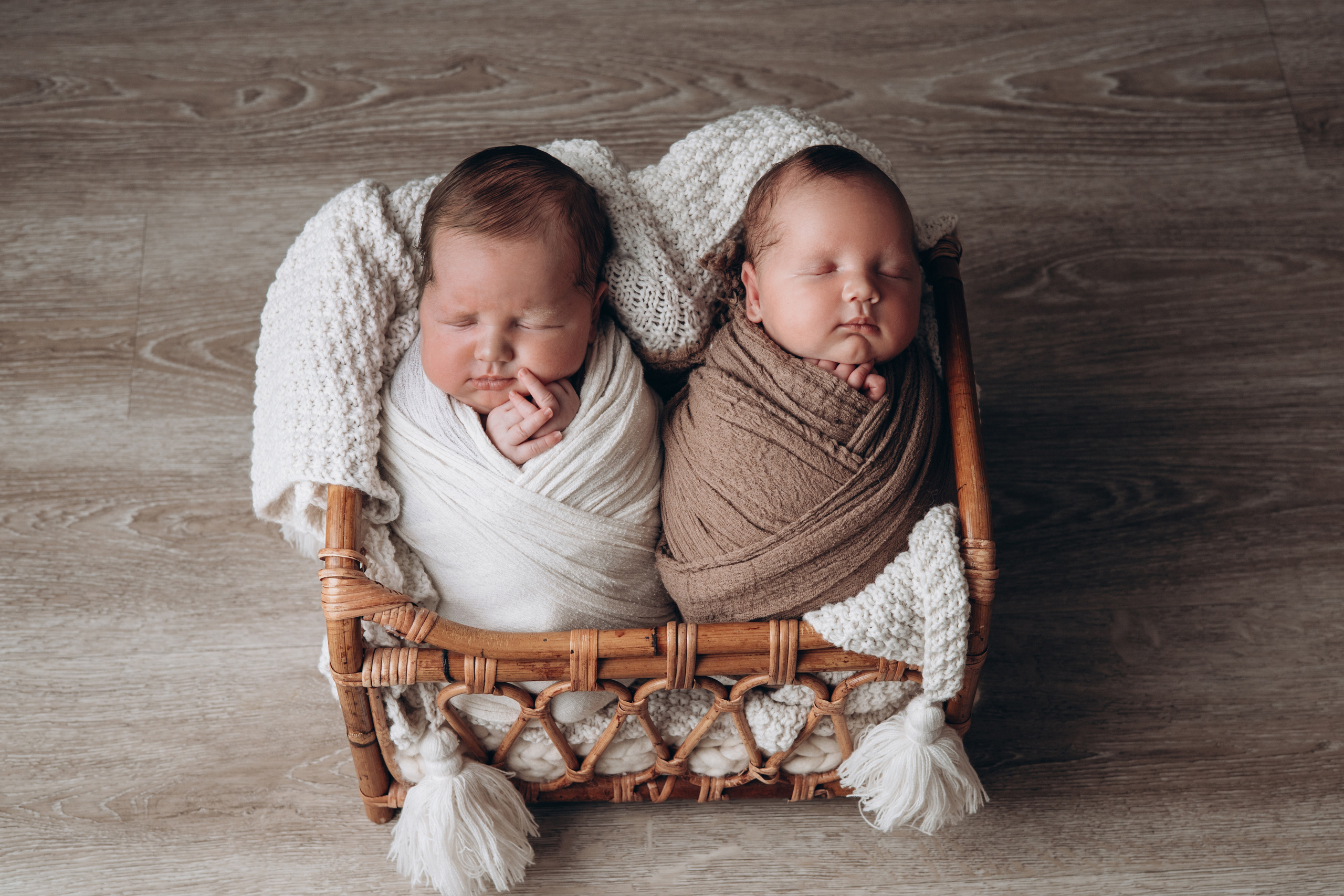Двойня. Фотограф новорожденных и детский фотограф в Новосибирске
