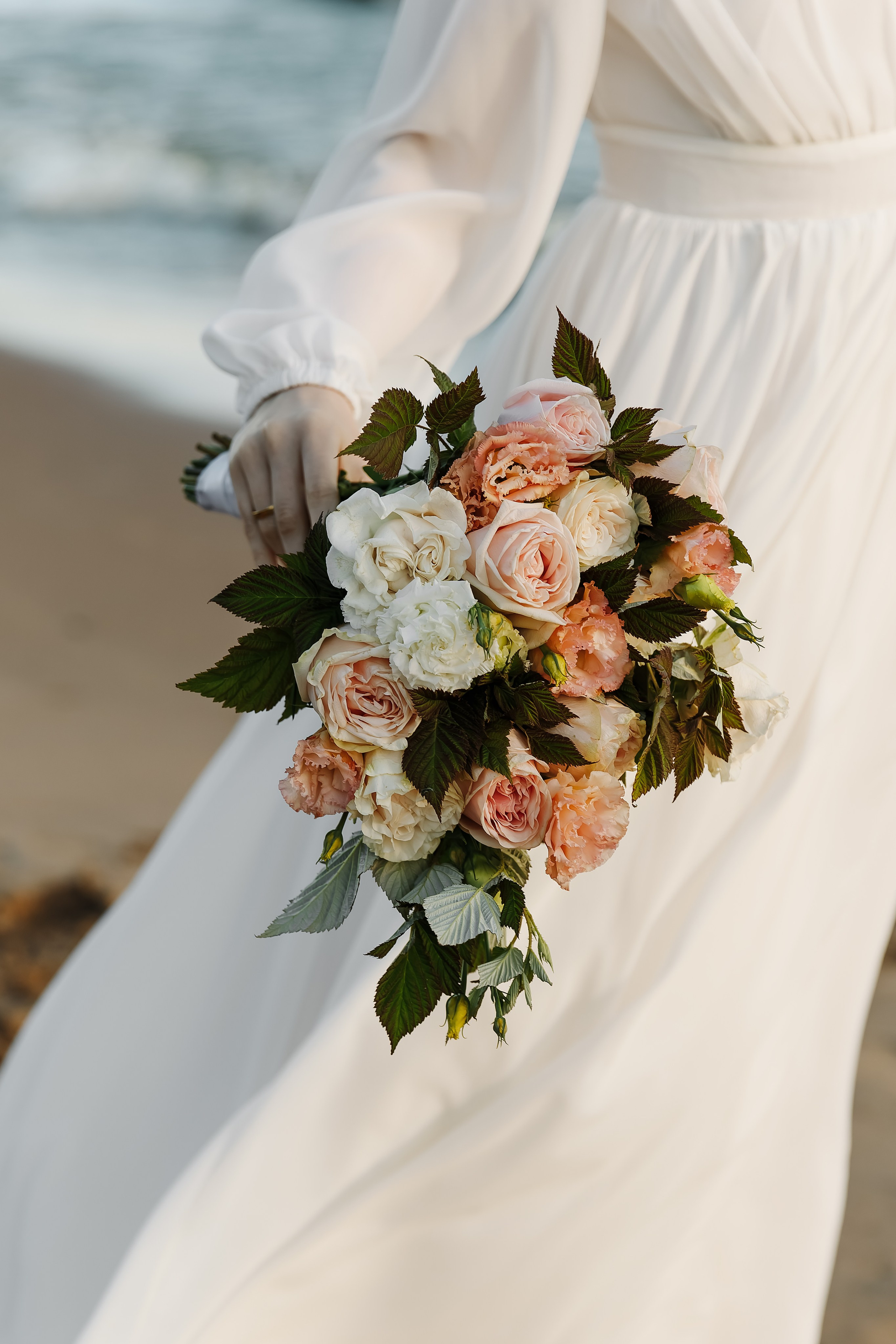 Яна и Давид — свадебная фтосессия на заливе. Свадебный и портретный фотограф в Санкт-Петербурге Анна Демьянова