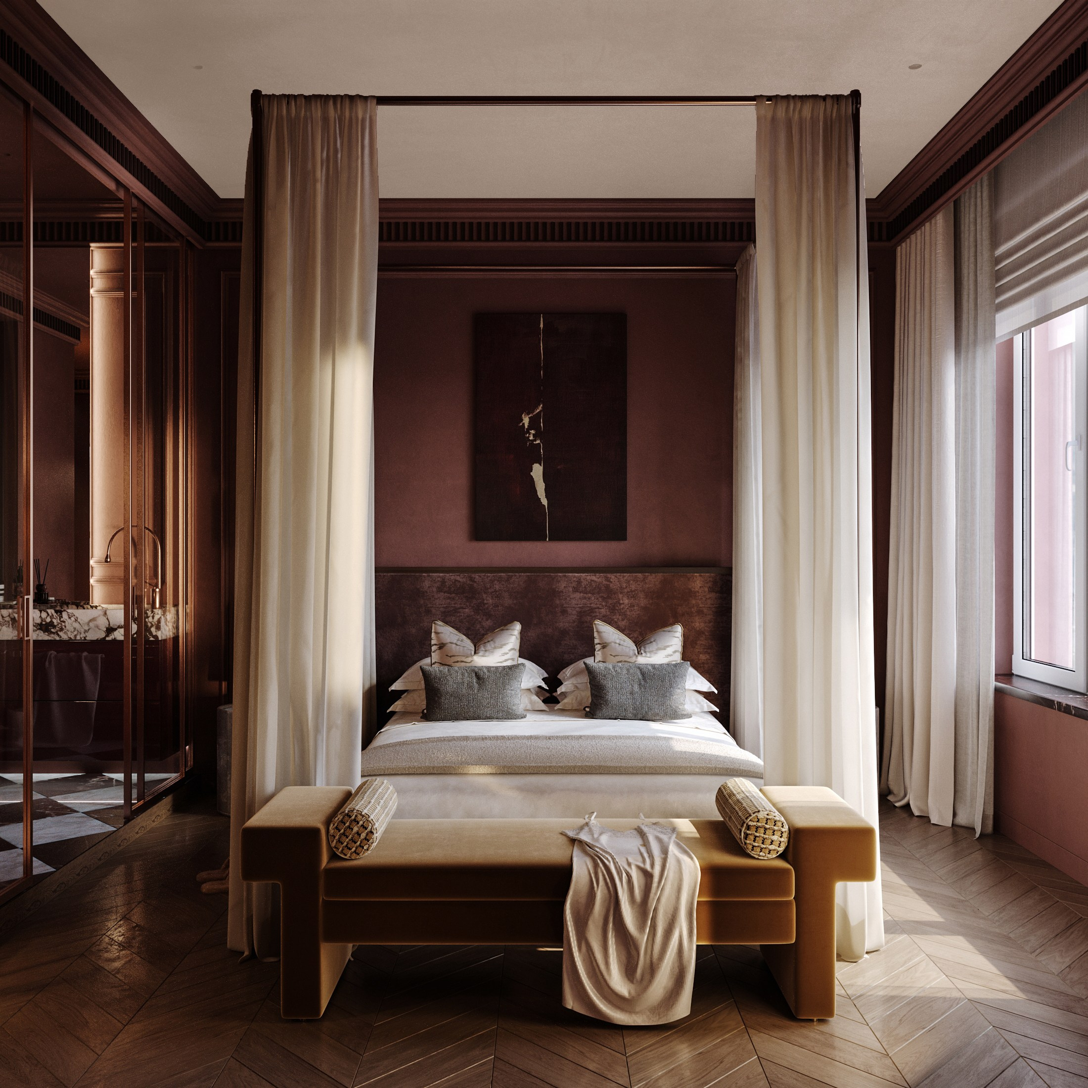 Интерьер. 3d Visualization of the interior and exterior