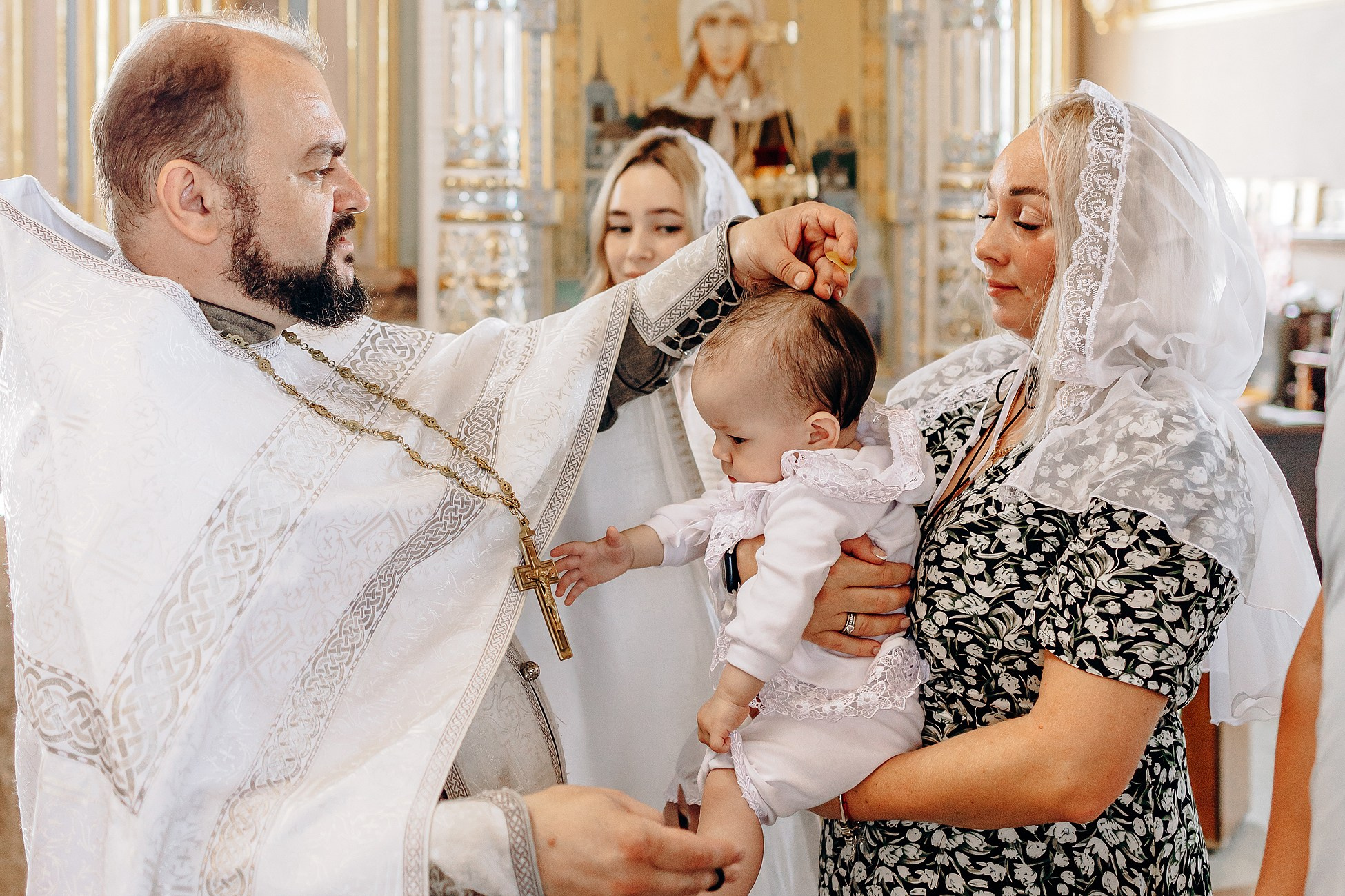 Крещение в Храме в Большой Валяевке. Семейный фотограф в Пензе Мария Левина