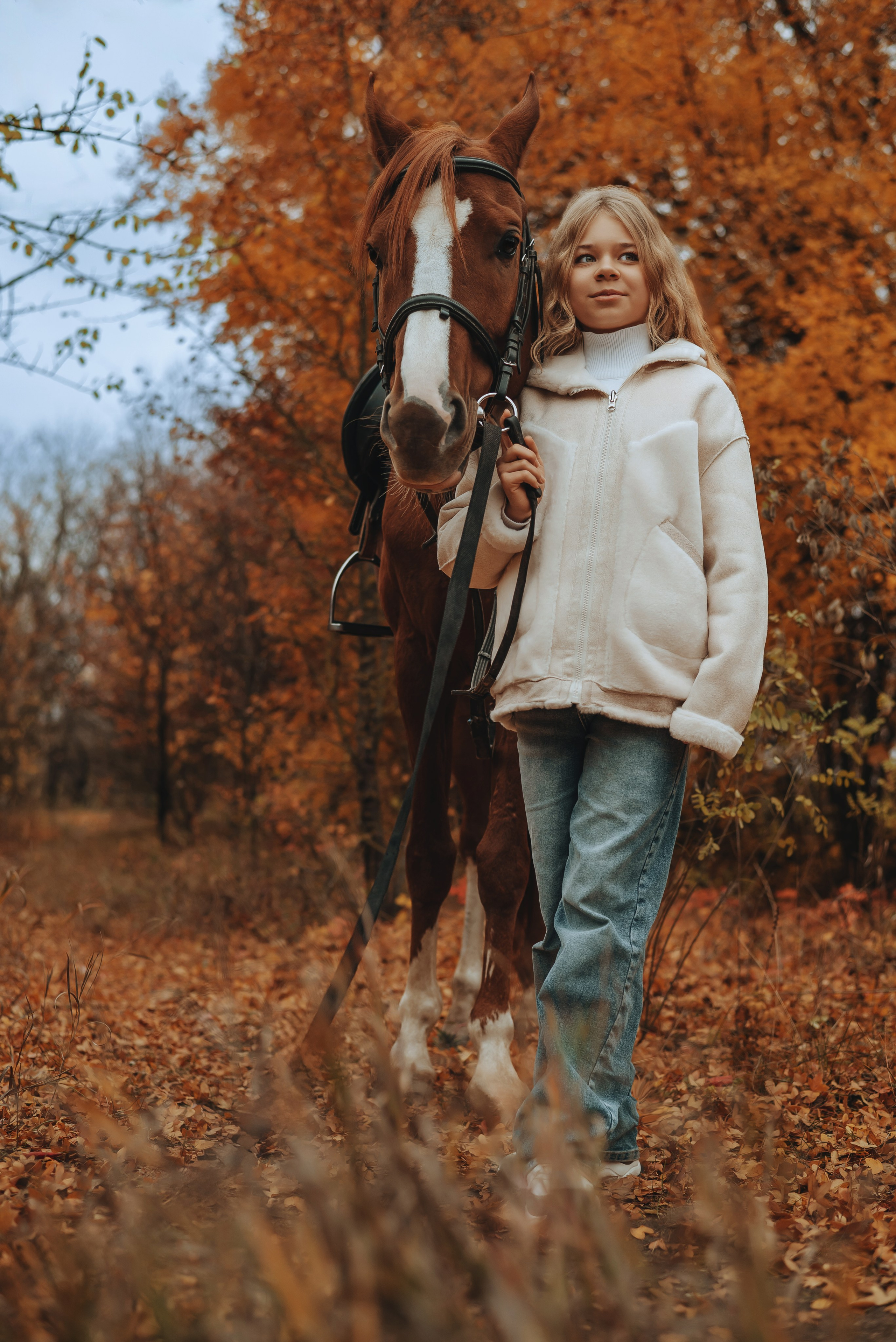 Осенняя фотосессия с лошадью. Семейный и детский фотограф Кущ Наташа