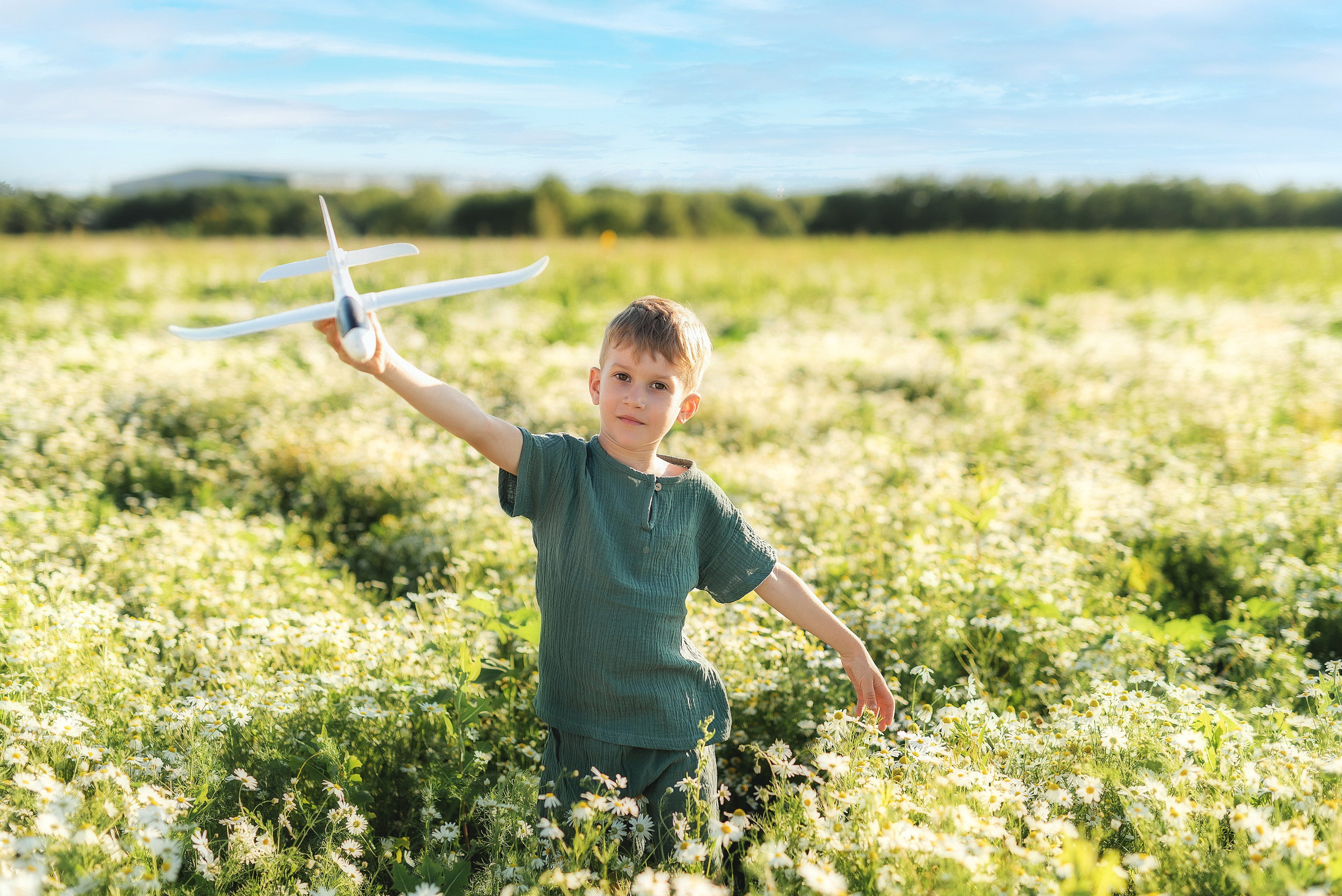 Фотосессия в ромашковом поле. Семейный, детский фотограф в Воронеже Анна Никитина
