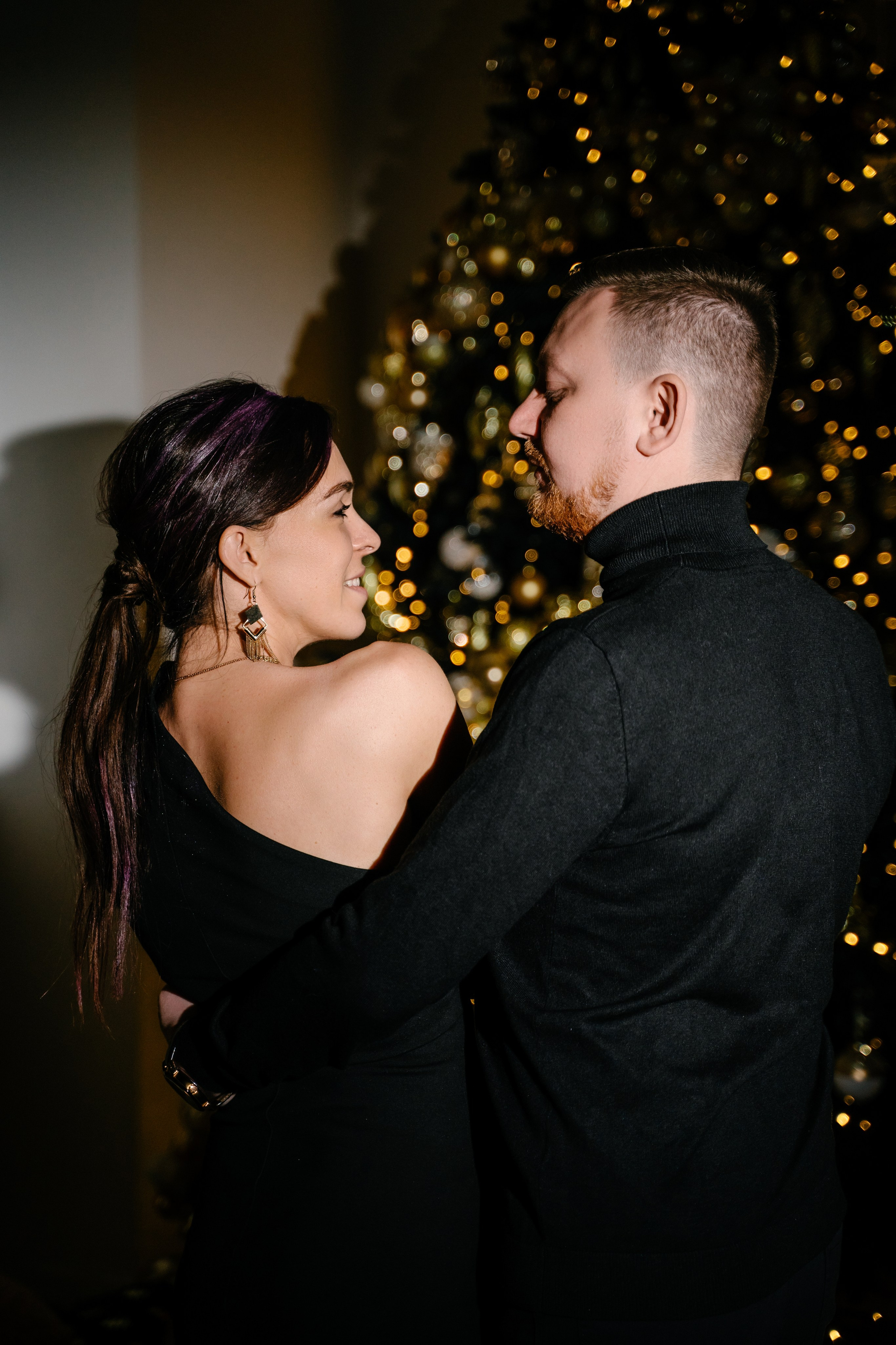 Вечерняя новогодняя съемка в студии. Свадебный фотограф Юлия Копылова