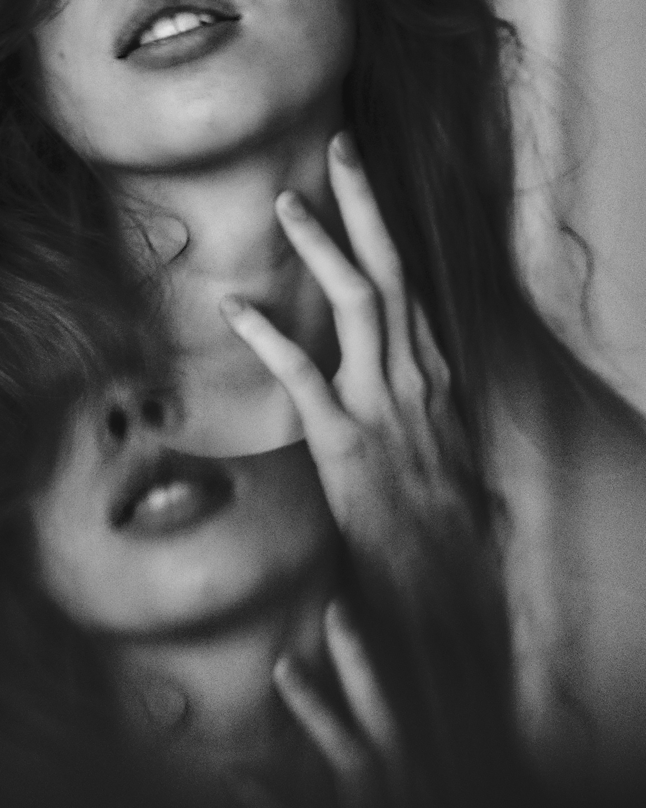 Портретная фотография черно-белая