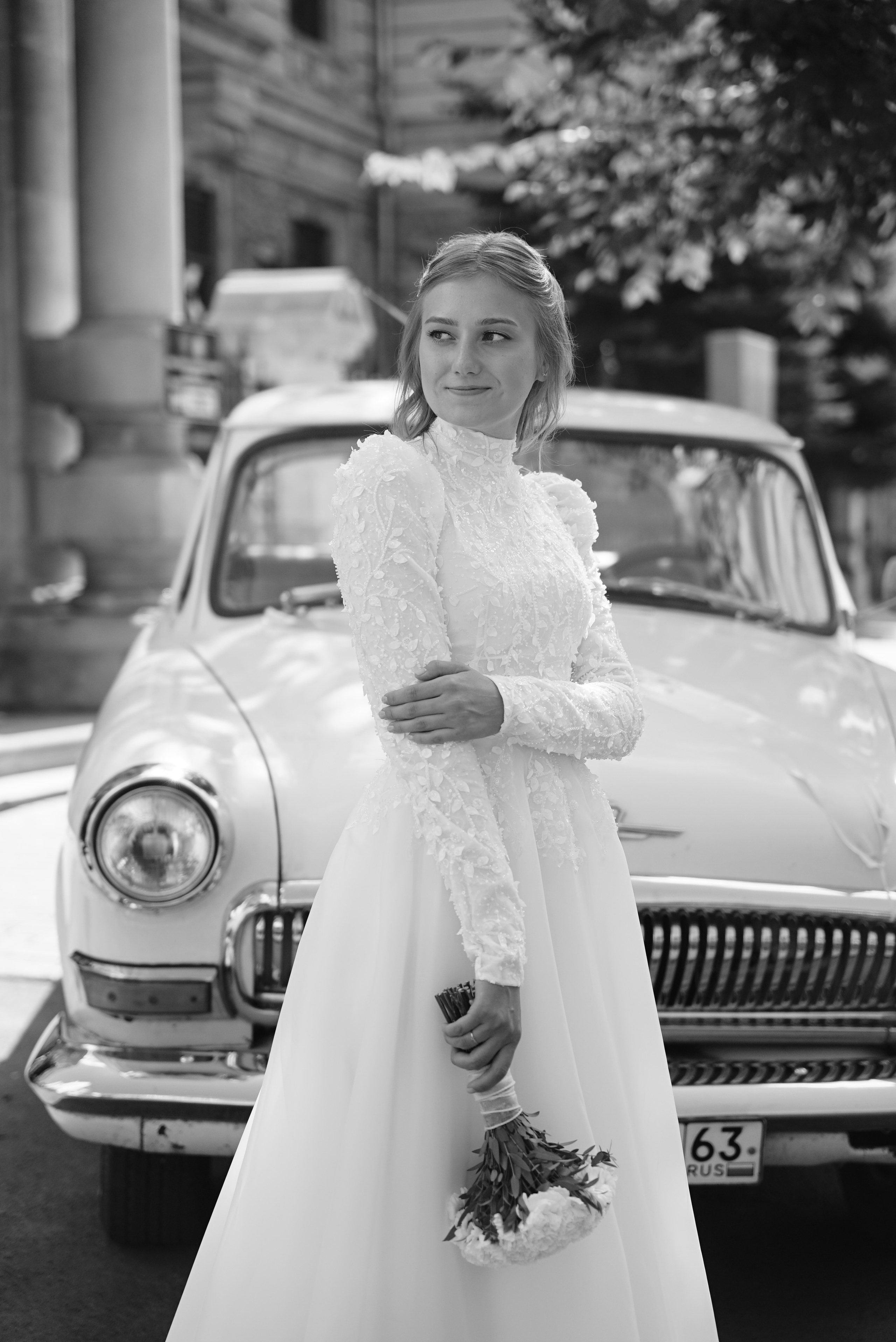 Андрей и Алина чб. Свадебный фотограф в Самаре Анна Ковалева