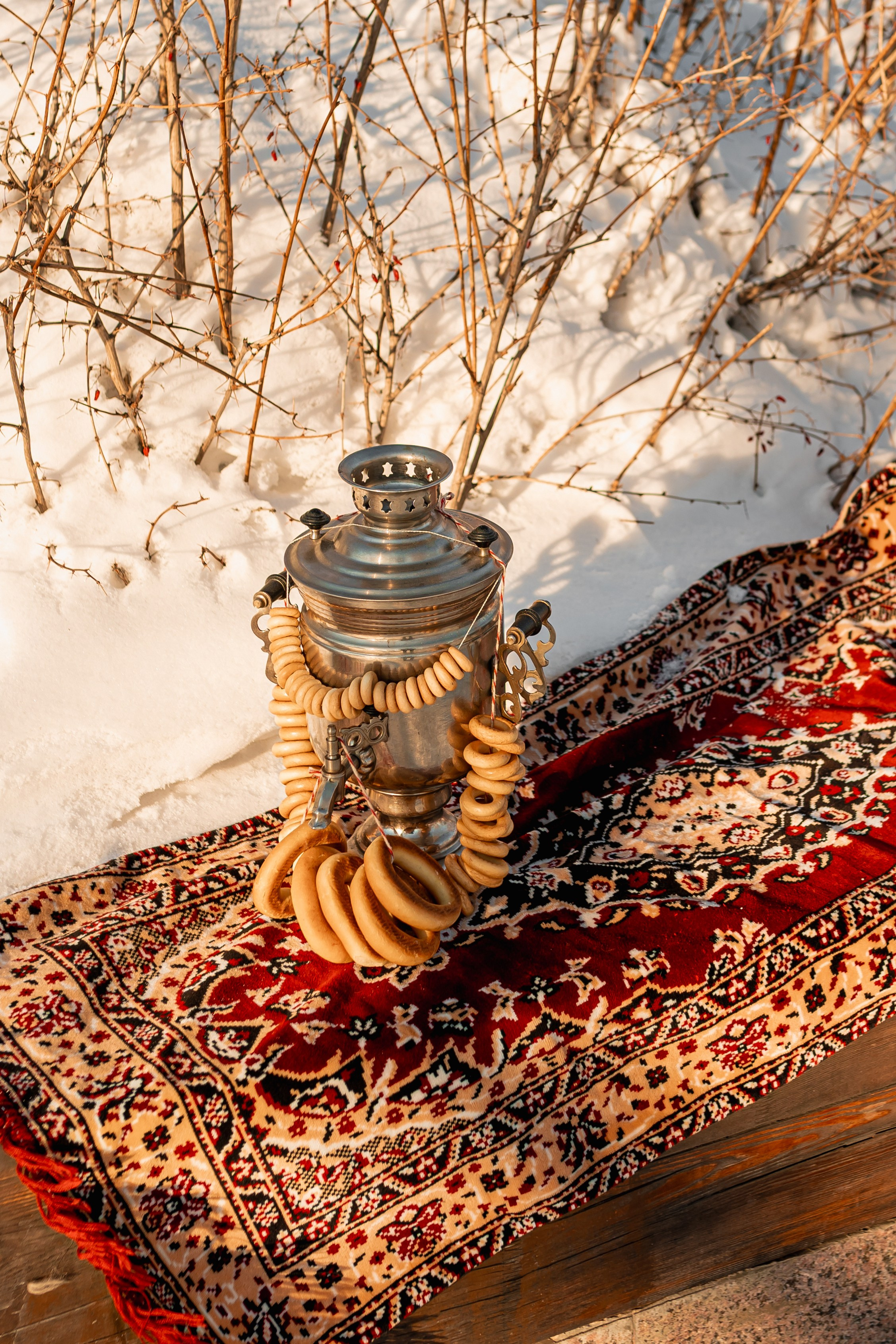 Зимняя фотосессия в русском стиле. Фотограф Ким Наталья в Красноярске