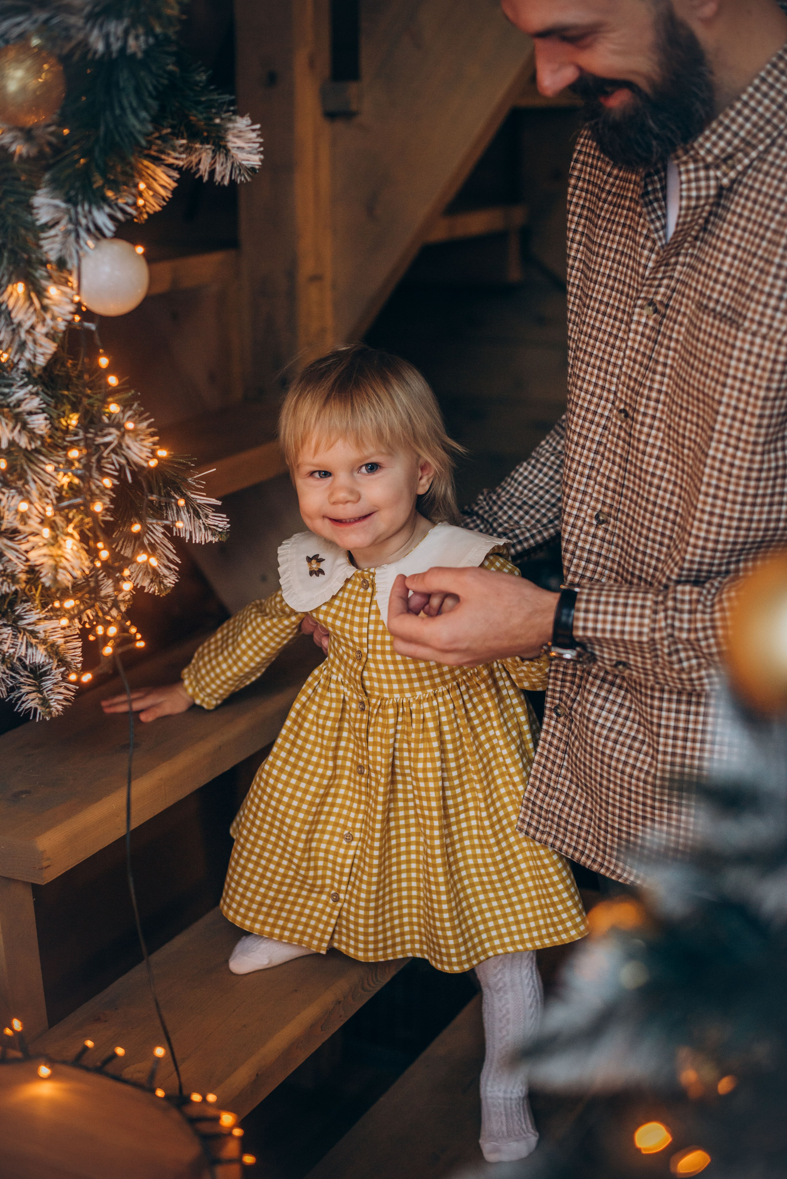 Семейная новогодняя фотосессия в студии. Семейный фотограф в Домодедово и Москве Елена Пичугина