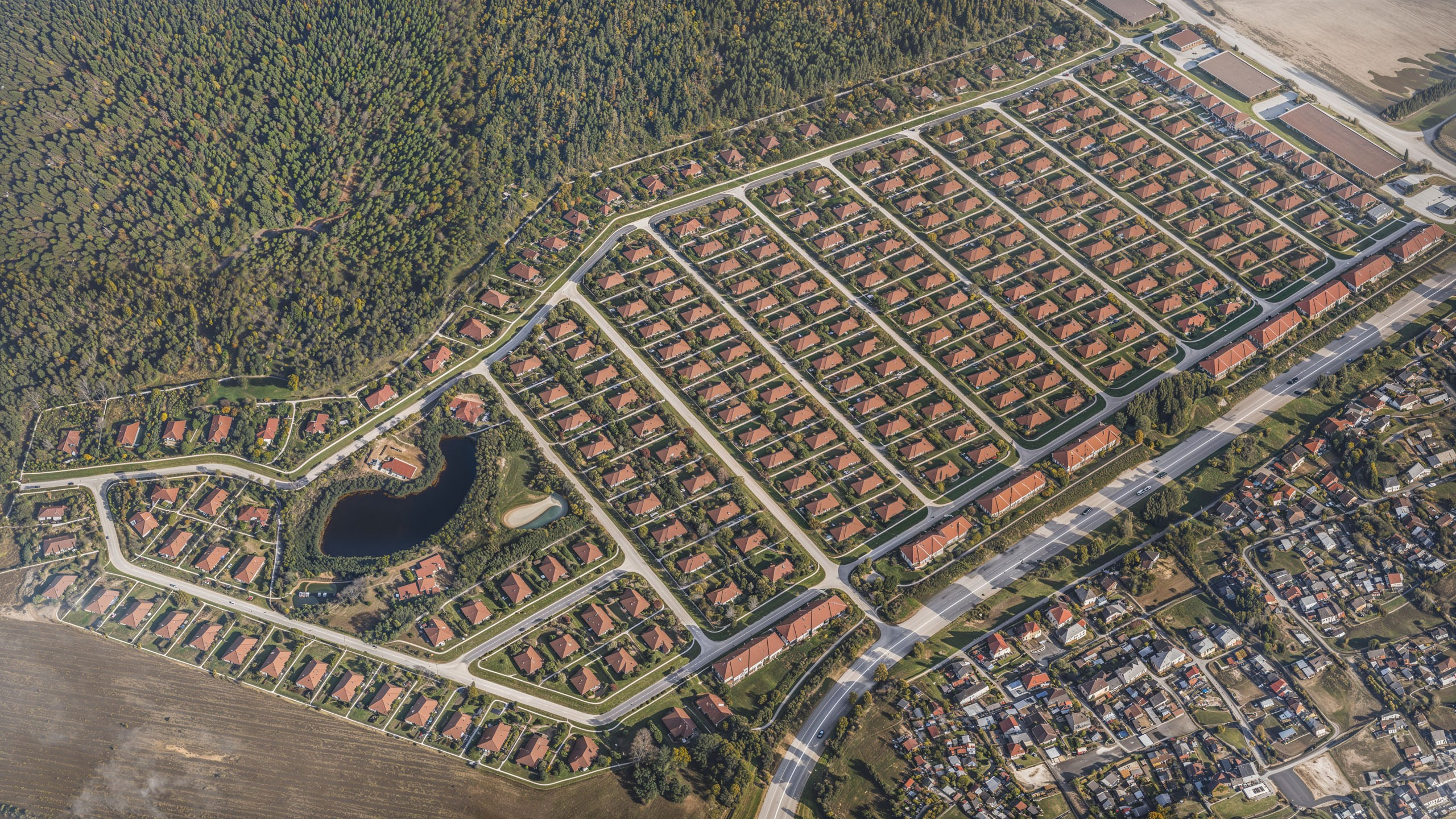 Визуализация генерального плана коттеджного поселка. Студия 3d визуализации Arcviz