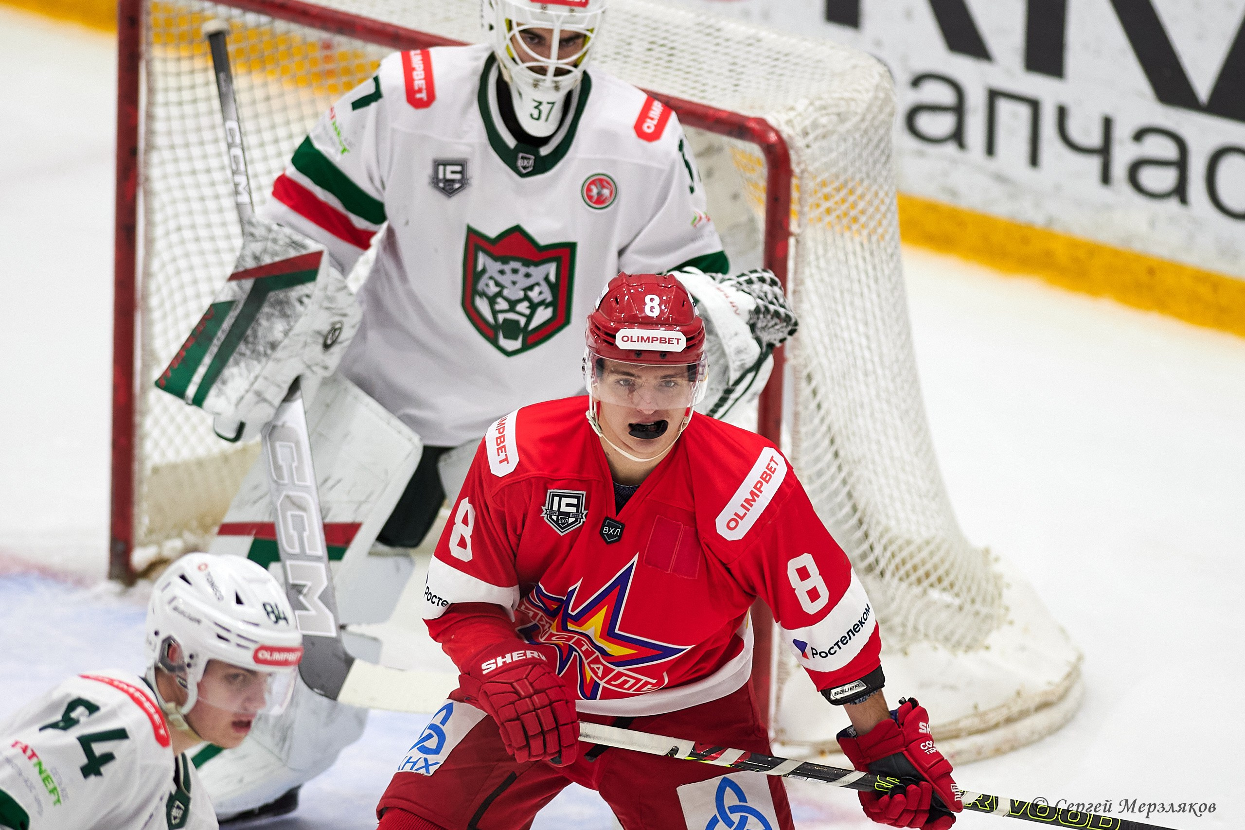 Хоккей. OLIMPBET Чемпионат России — ВХЛ Ижсталь — Барс. Спортивный репортажный фотограф в Ижевске Сергей Мерзляков