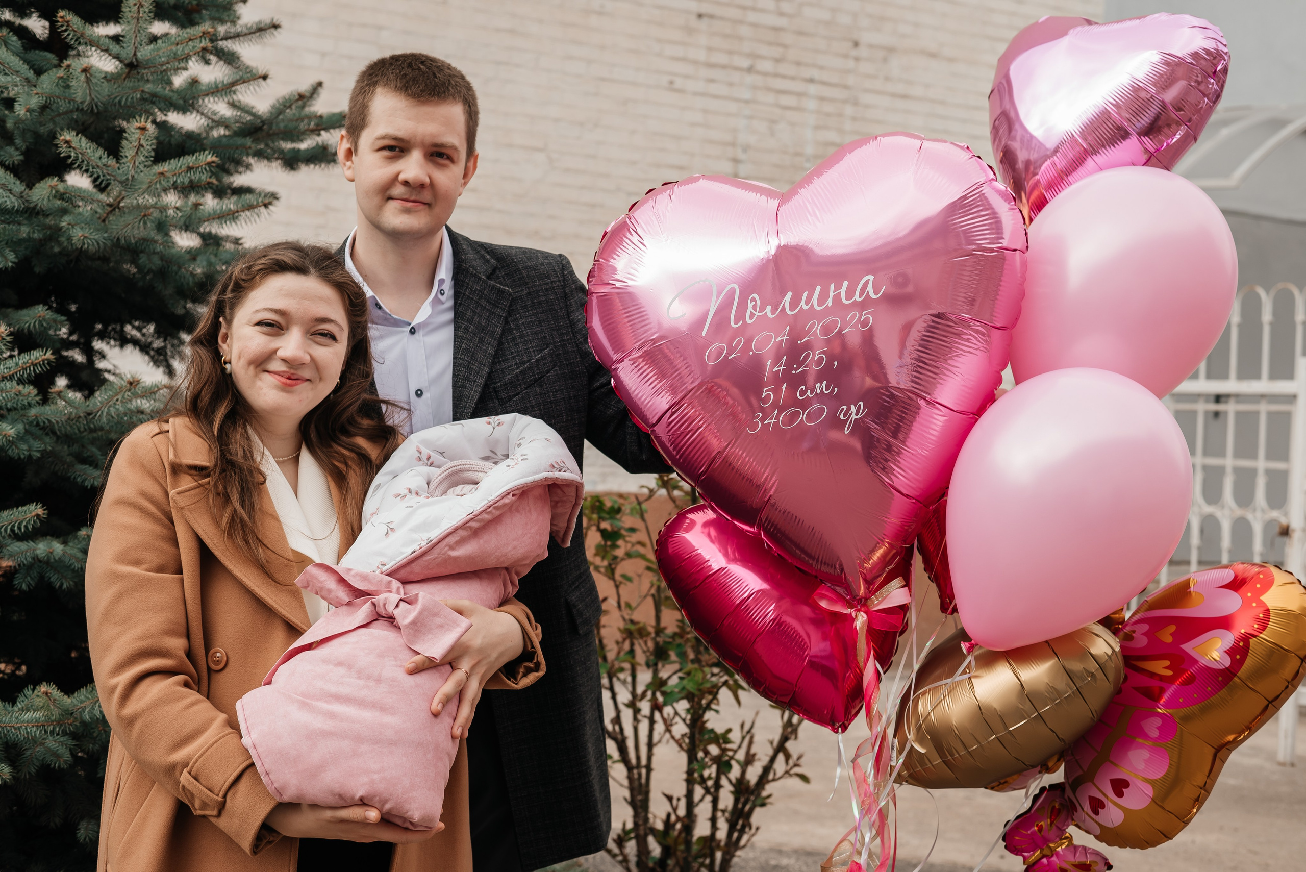Фотосессия выписки из роддома ЦГБ. Семейный и детский фотограф Кущ Наташа