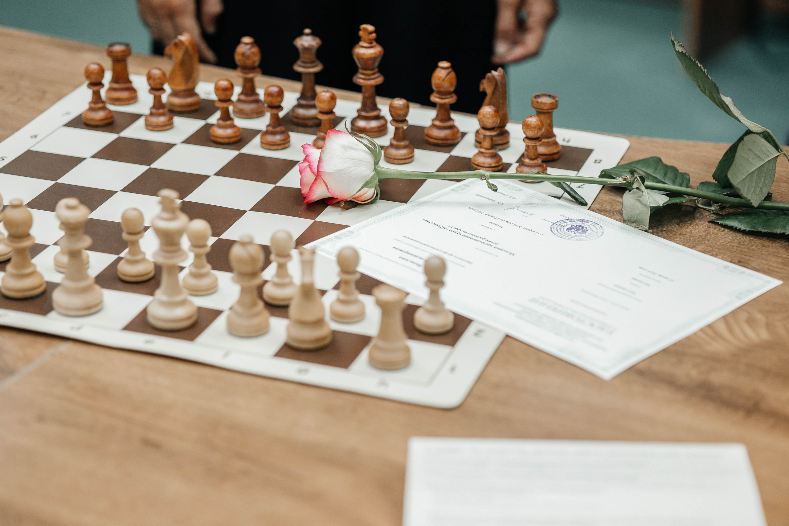 Награждение шахматной федерации